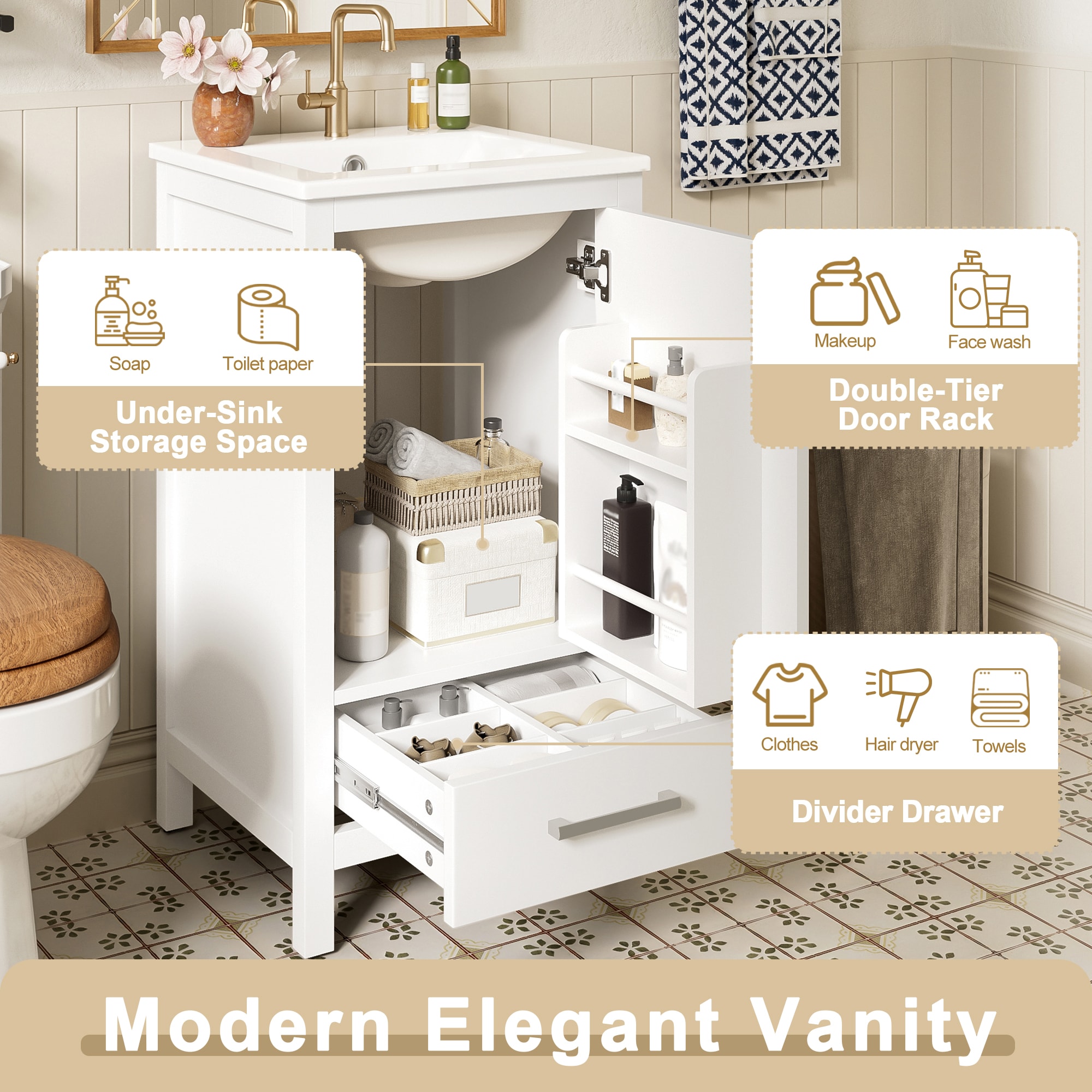 ModernLuxe L3P-N729P334854K Bath-Vanity-Combo - View #5