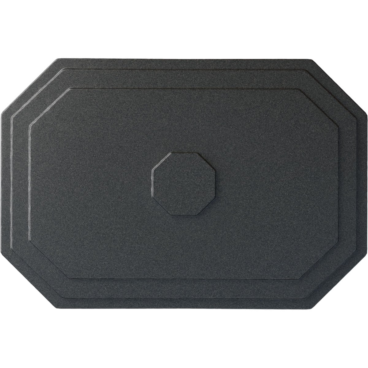 Ekena Millwork CM25FEPES Felix 25.25-in W x 17.25-in L Painted Pewter Polyurethane Whole Ceiling Medallion