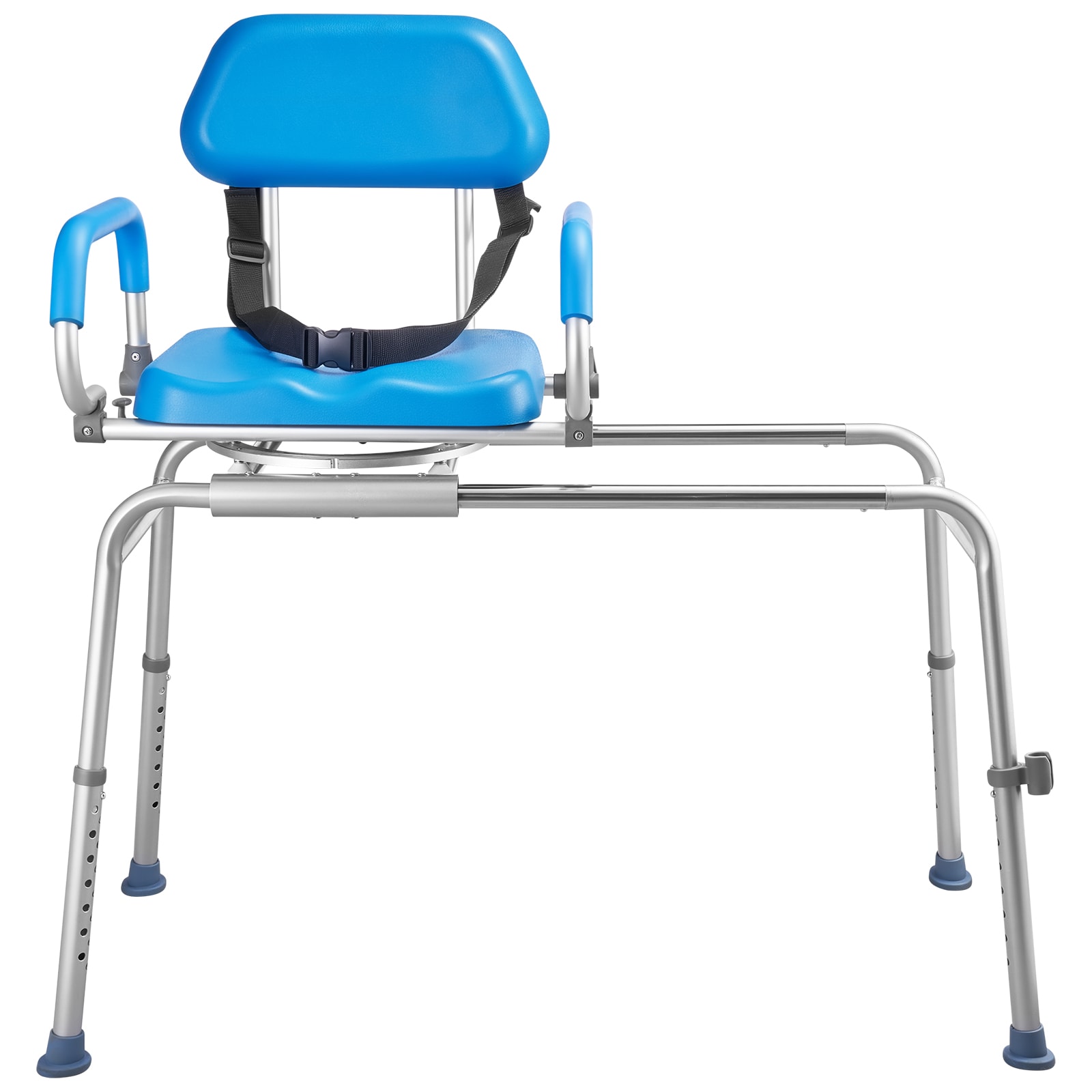 GIVIMO Sliding Tub Transfer Bench with 360-Degree Swivel Seat 15-Level Adjustable Padded Bath Bench 330-lb Capacity #LW047GIVSS1196