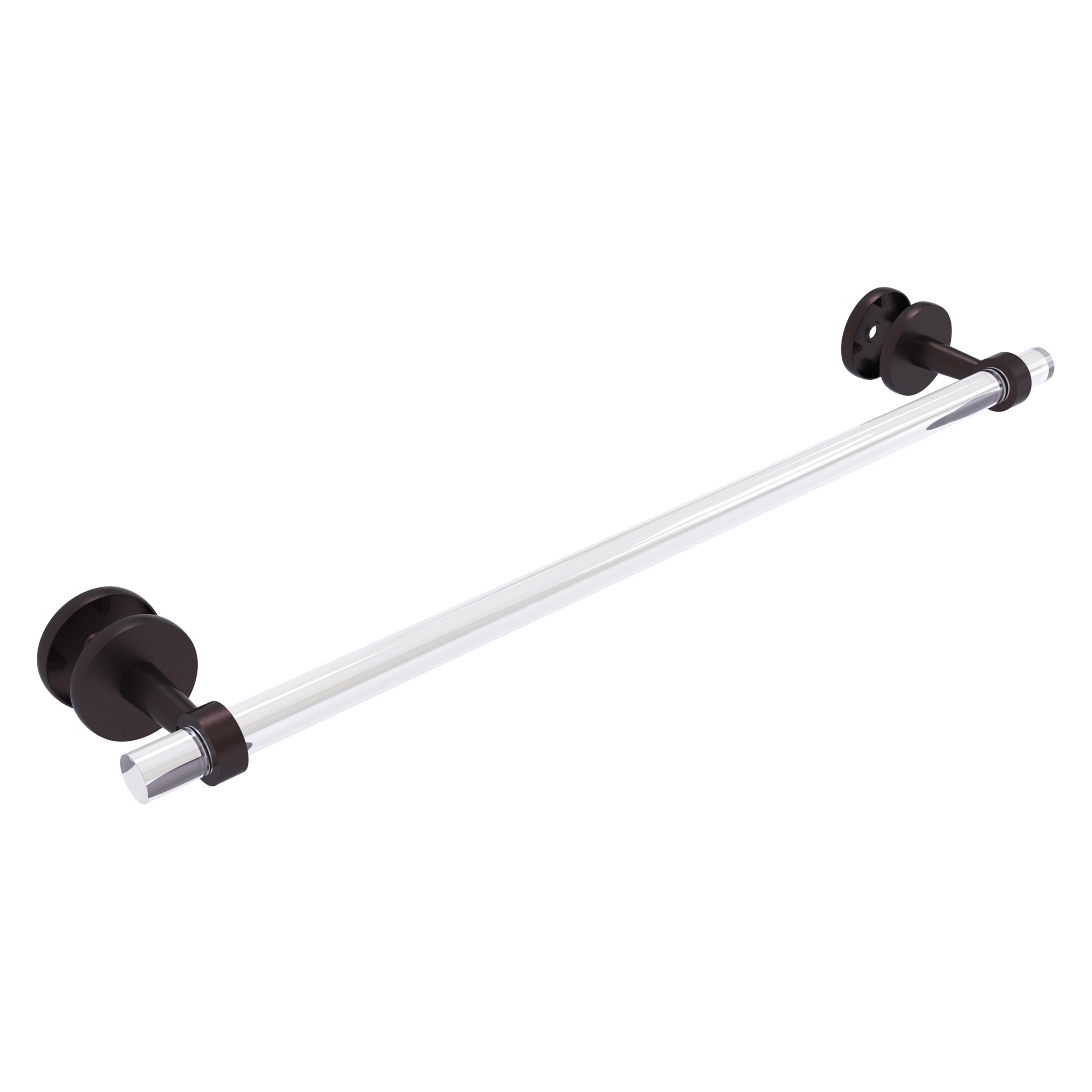 Allied Brass CV-41-SM-24-ABZ Clearview 24-in Antique Bronze Wall mount Single Towel Bar