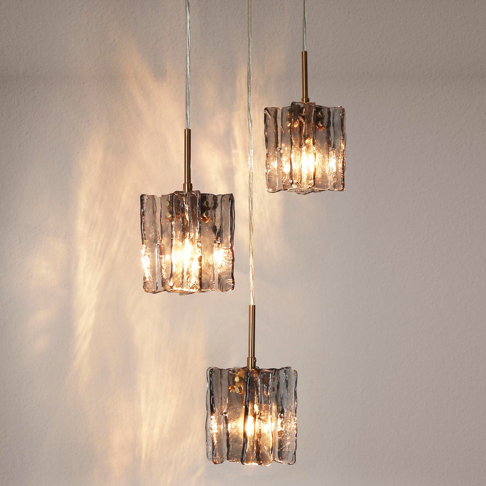 LNC Tucana 3-Light Modern/Contemporary Ribbed Glass Linear LED Medium ...