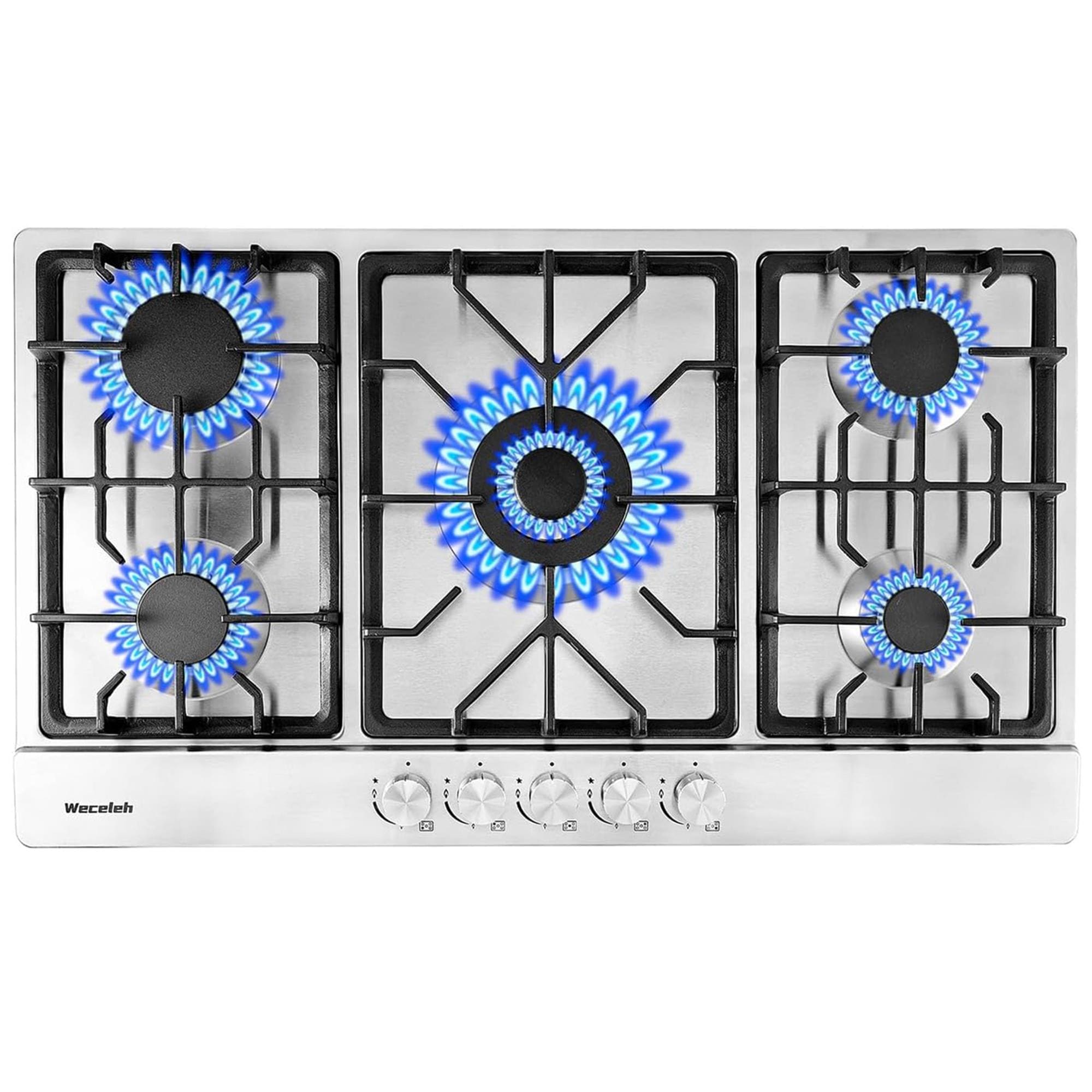 Maocao Hoom JLP146877 34-in 5 burners Stainless steel Gas Cooktop