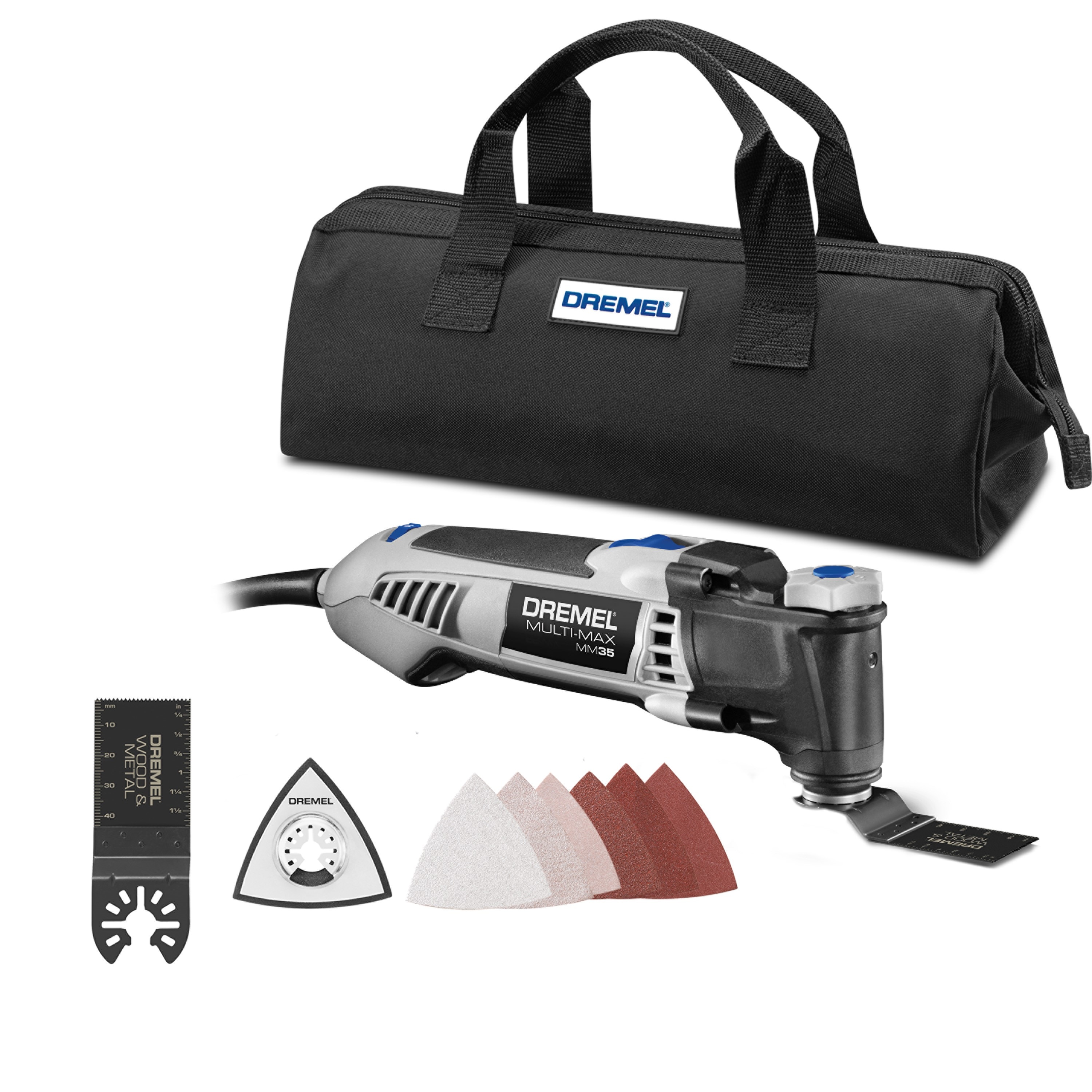 Dremel Multi-Max MM35 Corded 3.5-Amp Variable 10-Piece Oscillating Multi-Tool Kit with Soft Case