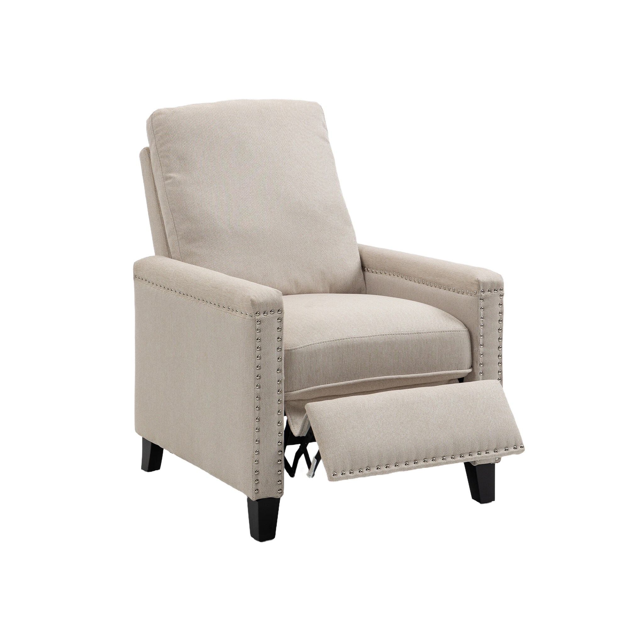 Sumyeg BSS-125 Modern Comfortable Upholstered leisure chair Modern Beige Linen Accent Chair