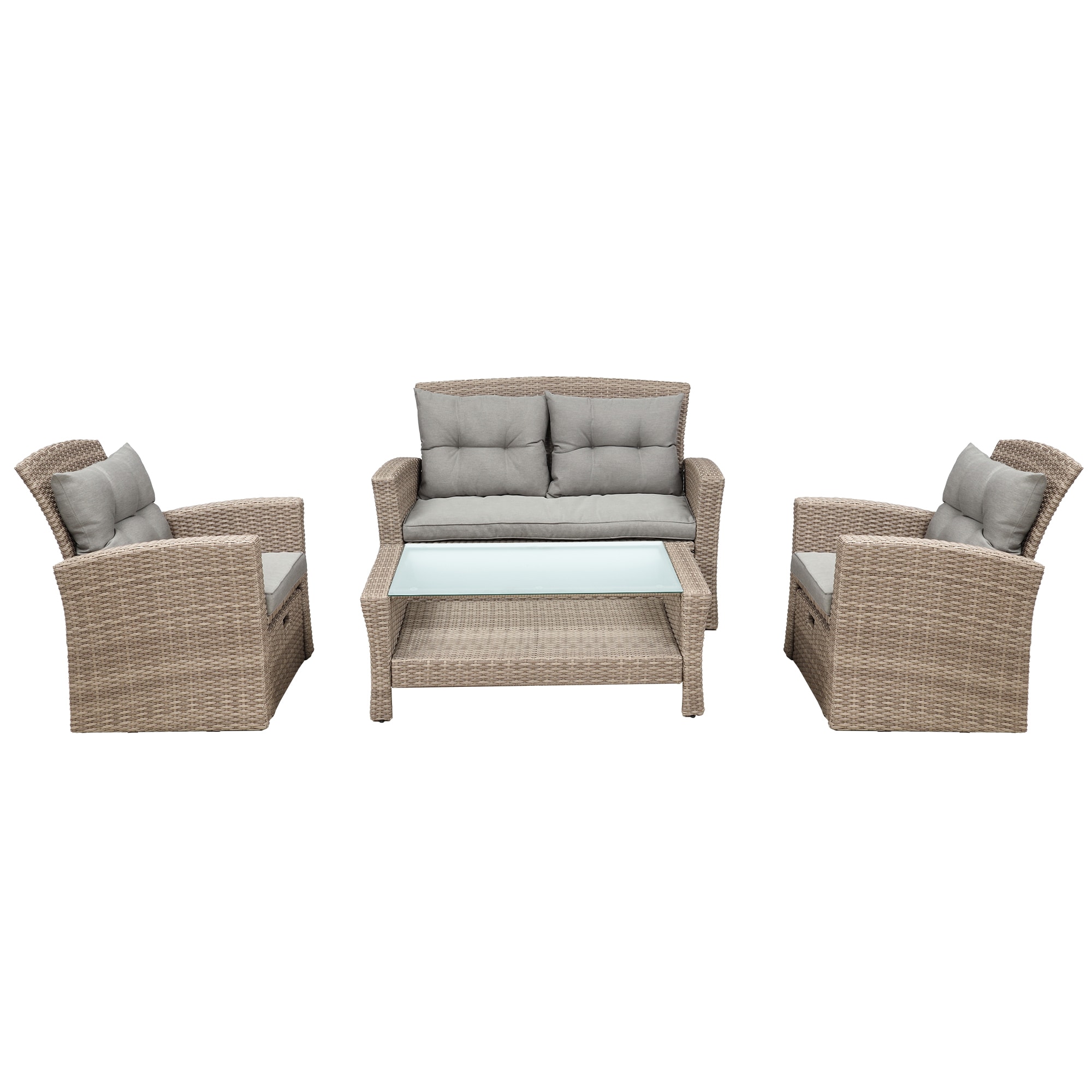 Direct Wicker DWS-298-GR Patio-Conversation-Sets - View #5