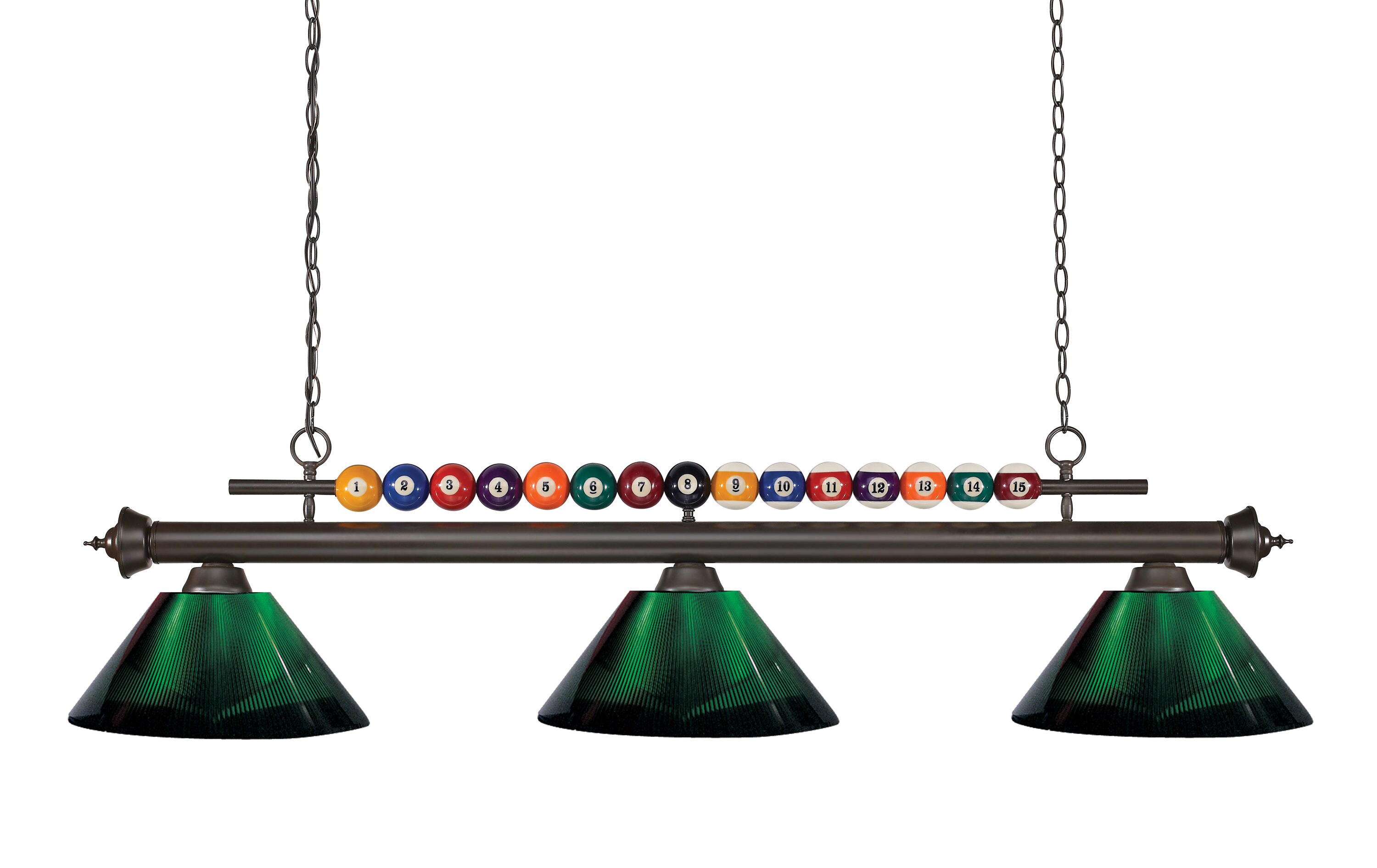 Z-Lite 170BRZ-ARG Shark Bronze Medium Base (e-26) Pool Table Lighting