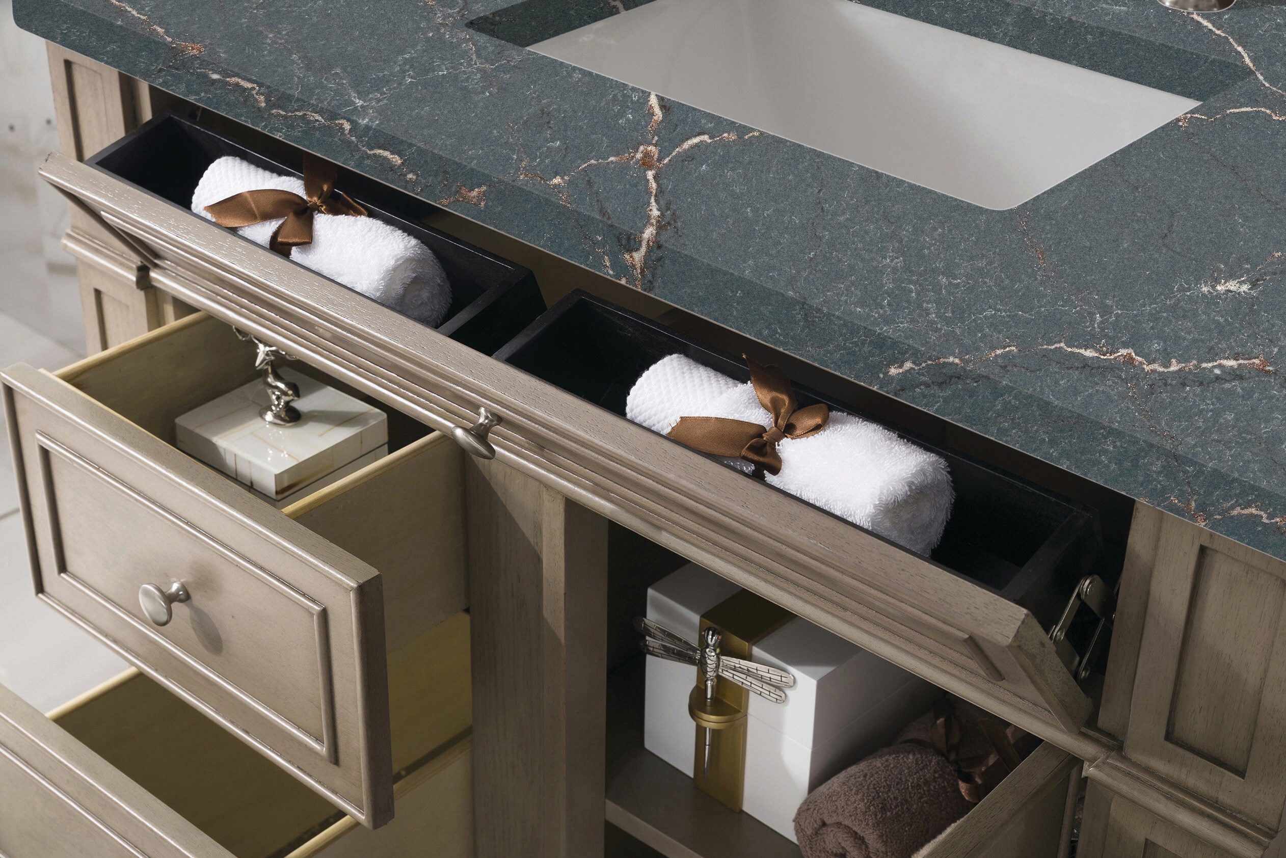 Bristol 36'' Dark Wood Single Vanity with Plywood Veneer