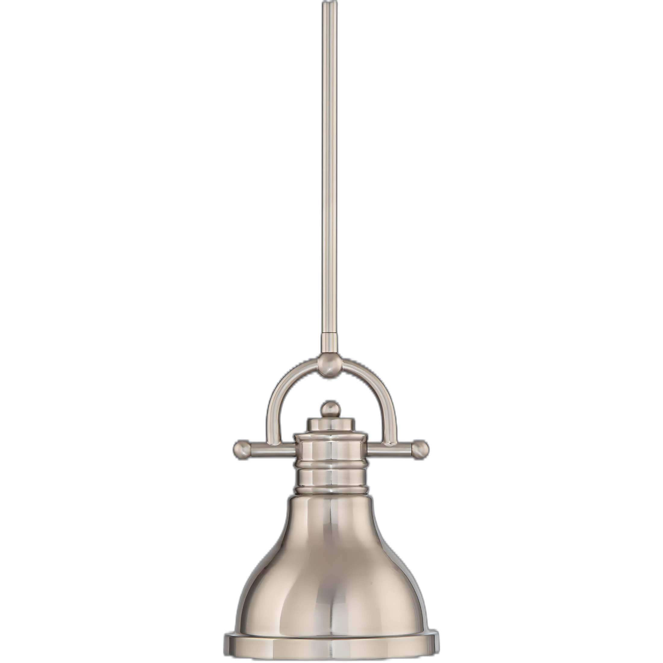 Volume Lighting V1255-33 Brushed Nickel Modern/contemporary Bell Integrated LED Mini Hanging Pendant light