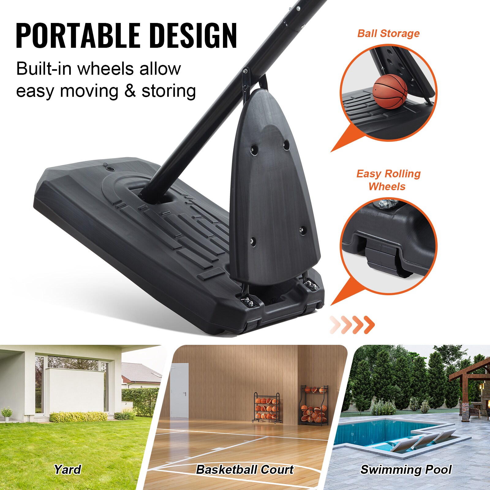 VEVOR SCLQK50CSYQJ00814V0 Basketball-System - View #6