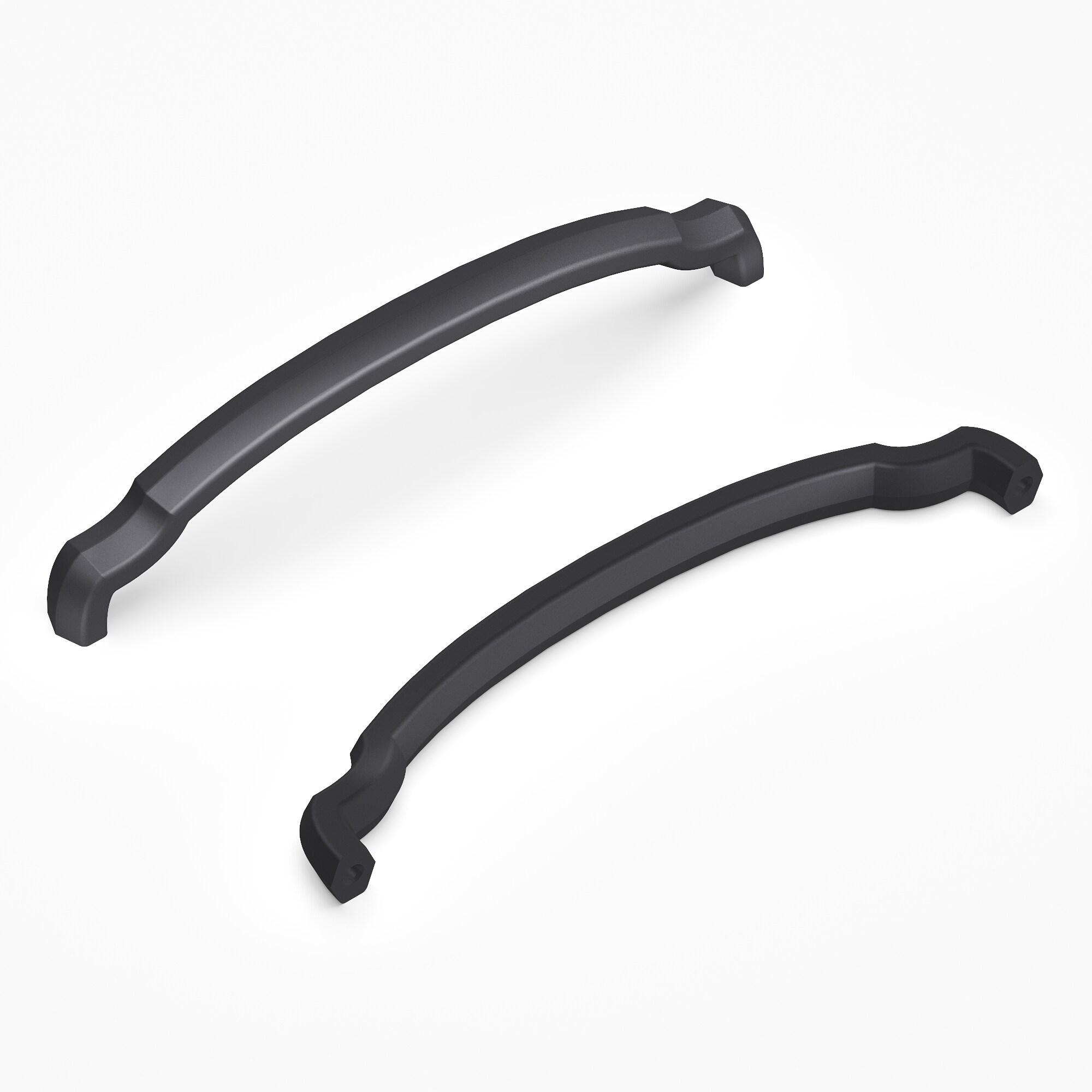 Hickory Hardware H077865MB Veranda 6-5/16-in , 160mm Center to Center Matte Black Arch Handle Drawer Pulls