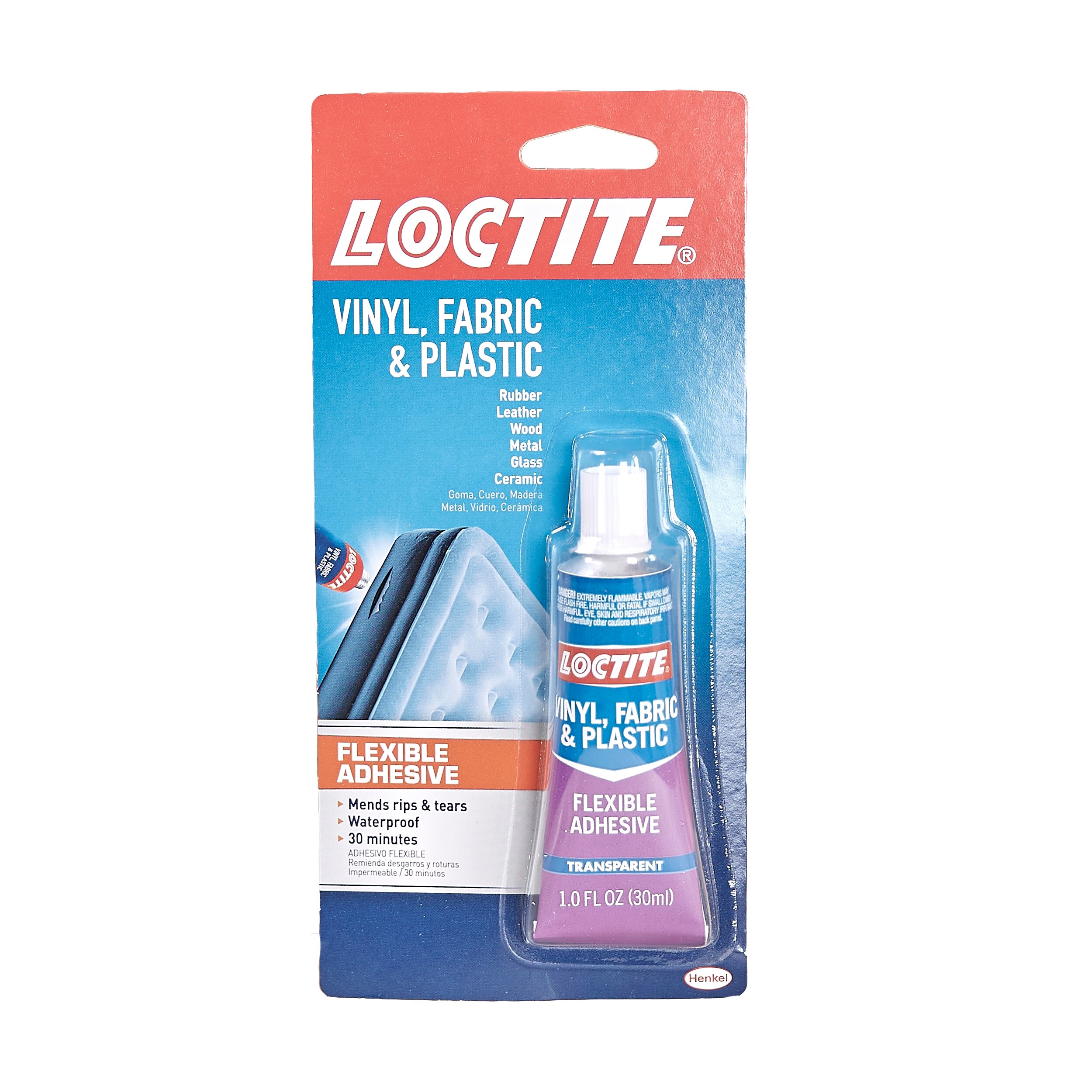 LOCTITE Vinyl, Fabric and Plastic Clear Fabric Repair Adhesive (Actual ...