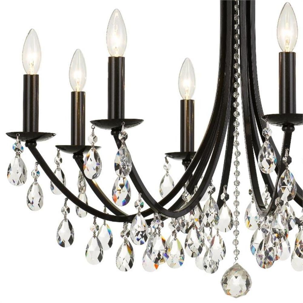 Bridgehampton Vibrant Bronze 8-Light Chandelier with Swarovski Crystals