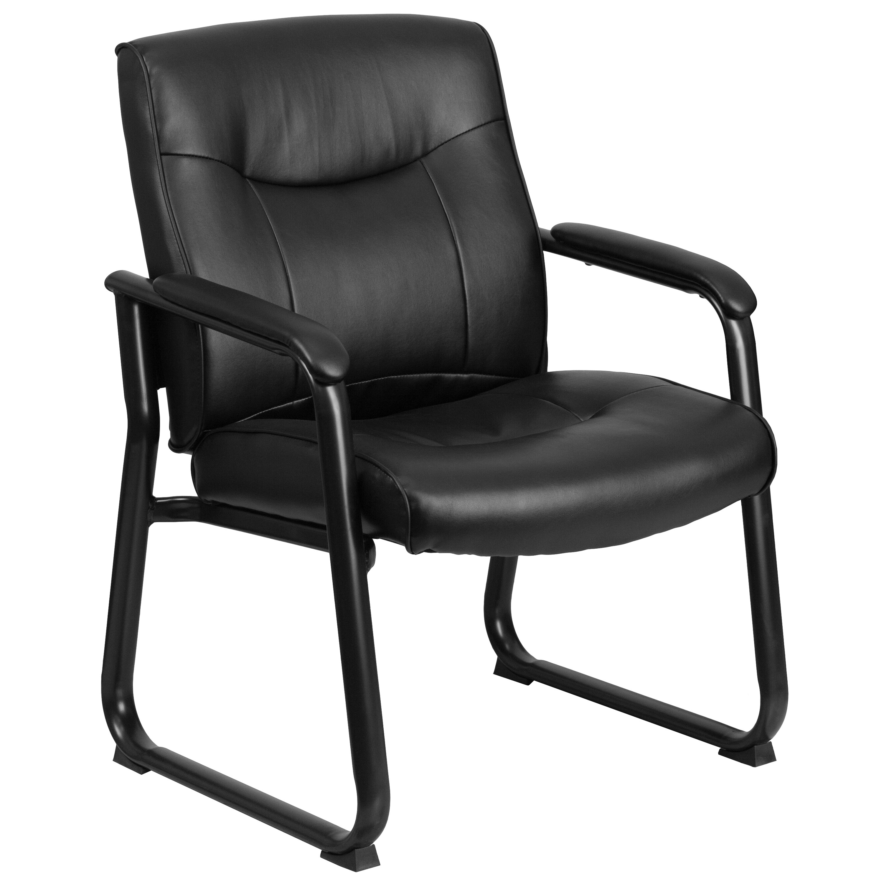 Flash Furniture Black Contemporary Faux Leather Desk Chair in the ...