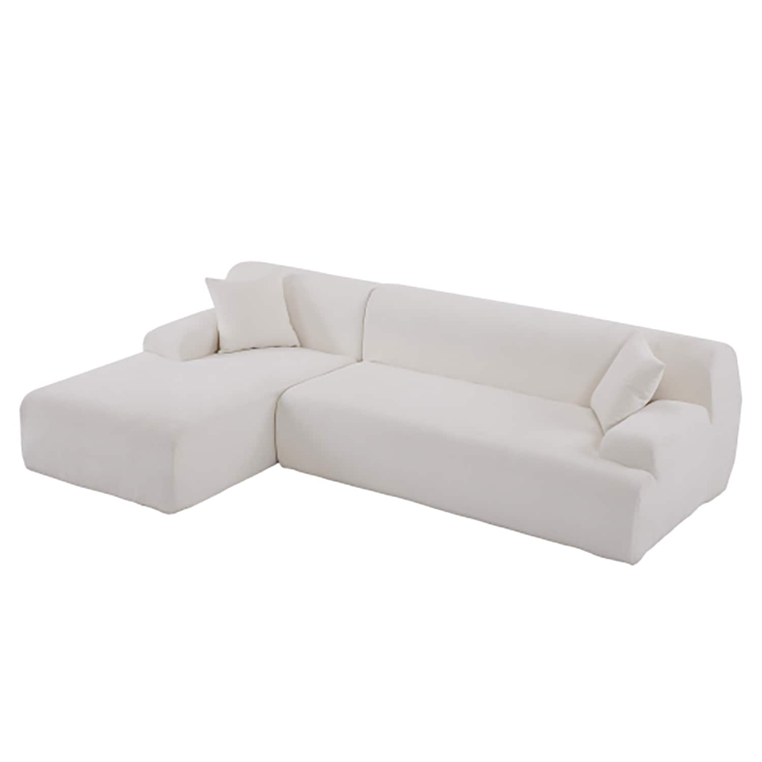 GZMR GZ-N7S356A Large Modular Sectional Sofa 65-in Modern Beige Reclining Sofa