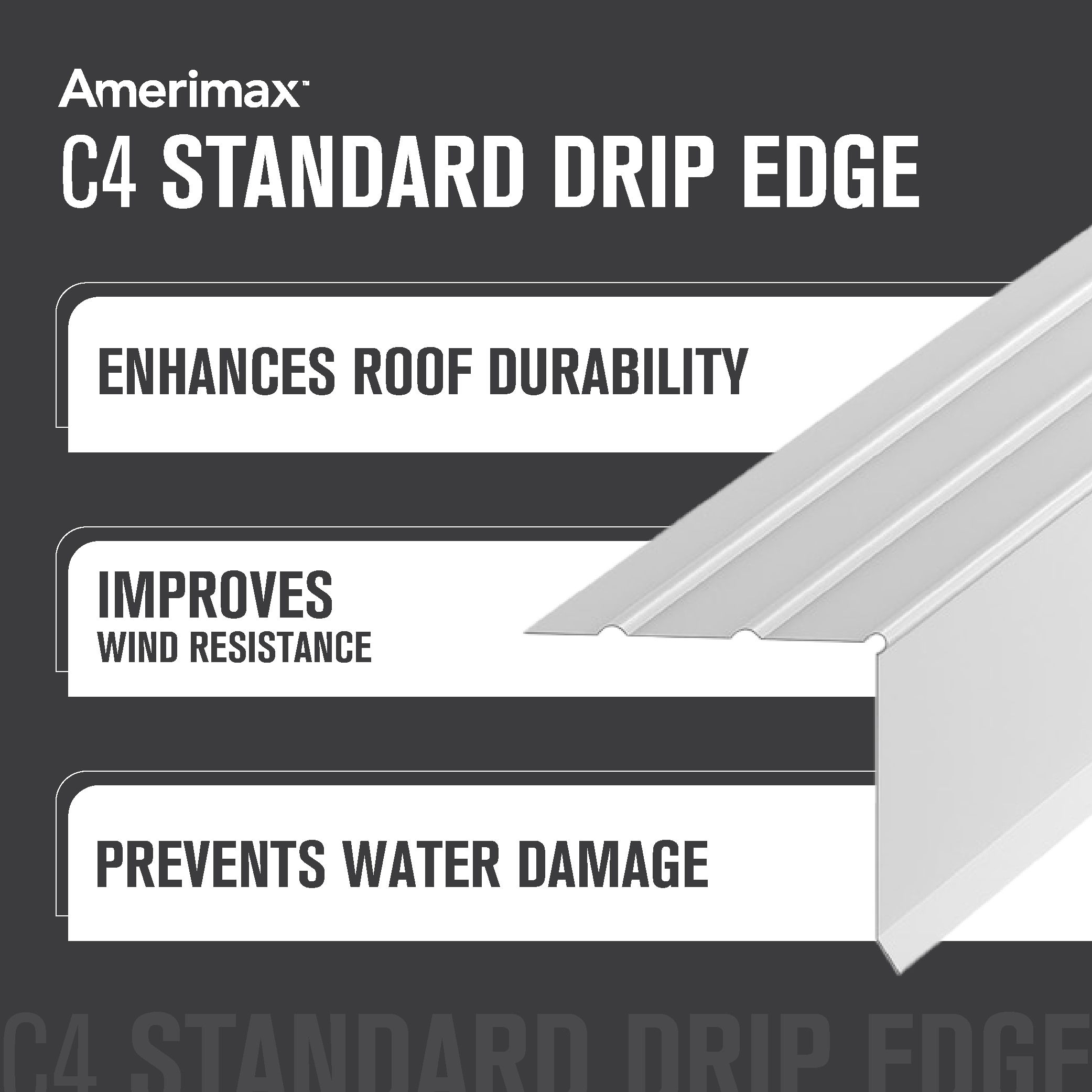 Amerimax 5700200120FW Drip-Edges - View #2