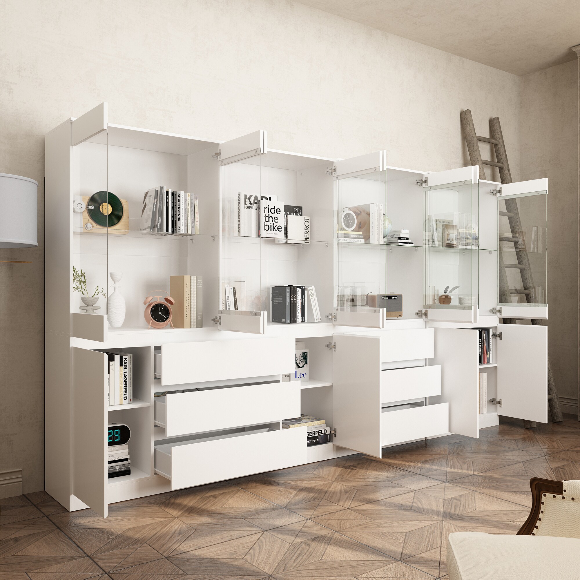 FUFU&GAGA KF020441+442+444L bookcases - View #3