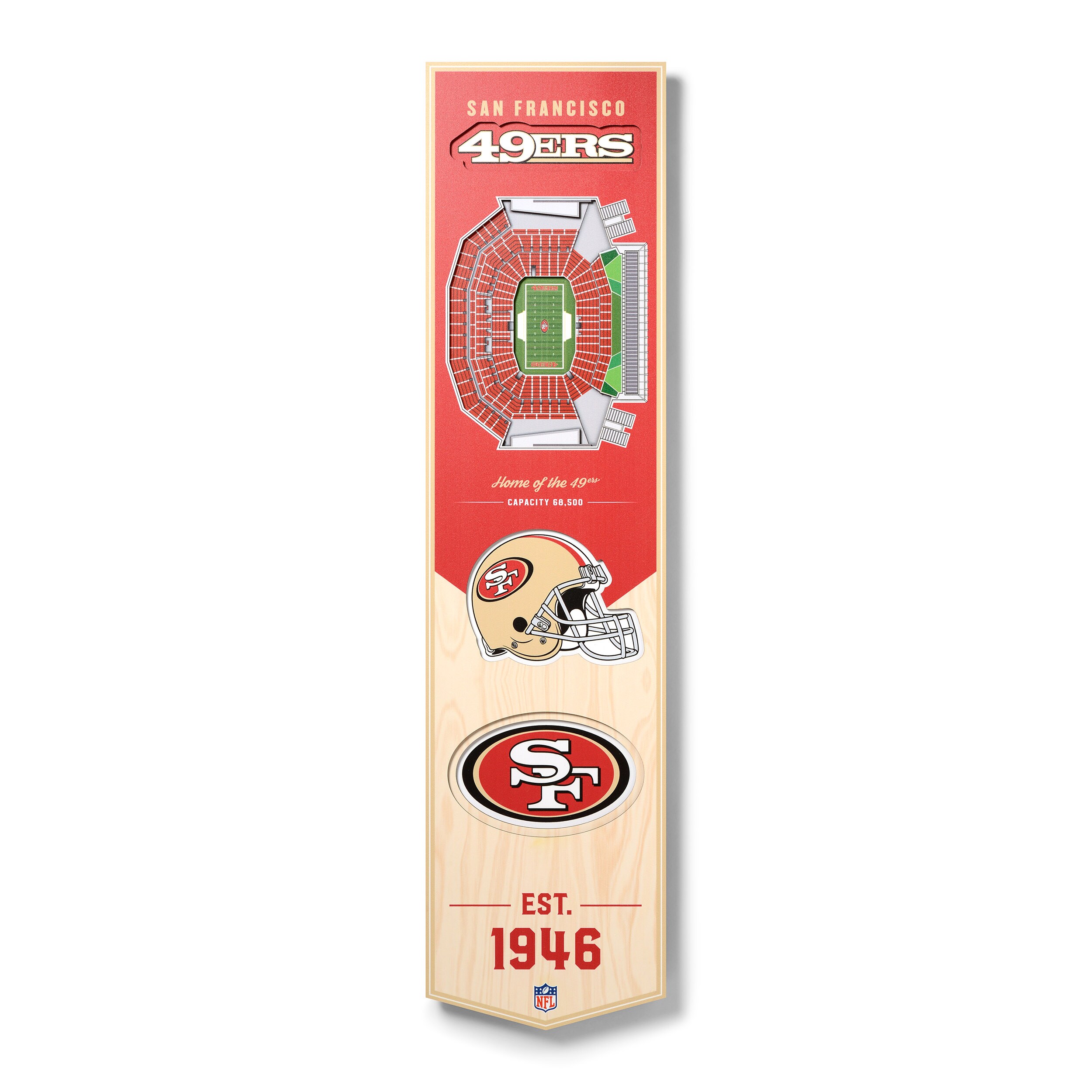 San Francisco 49ers 3D StadiumViews Picture Frame Levi's Stadium