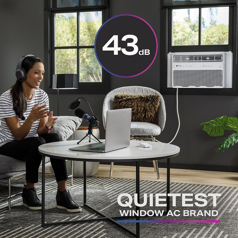 GE 350-sq ft Window Air Conditioner with Remote (115-Volt; 8000-BTU) ENERGY STAR Wi-Fi enabled