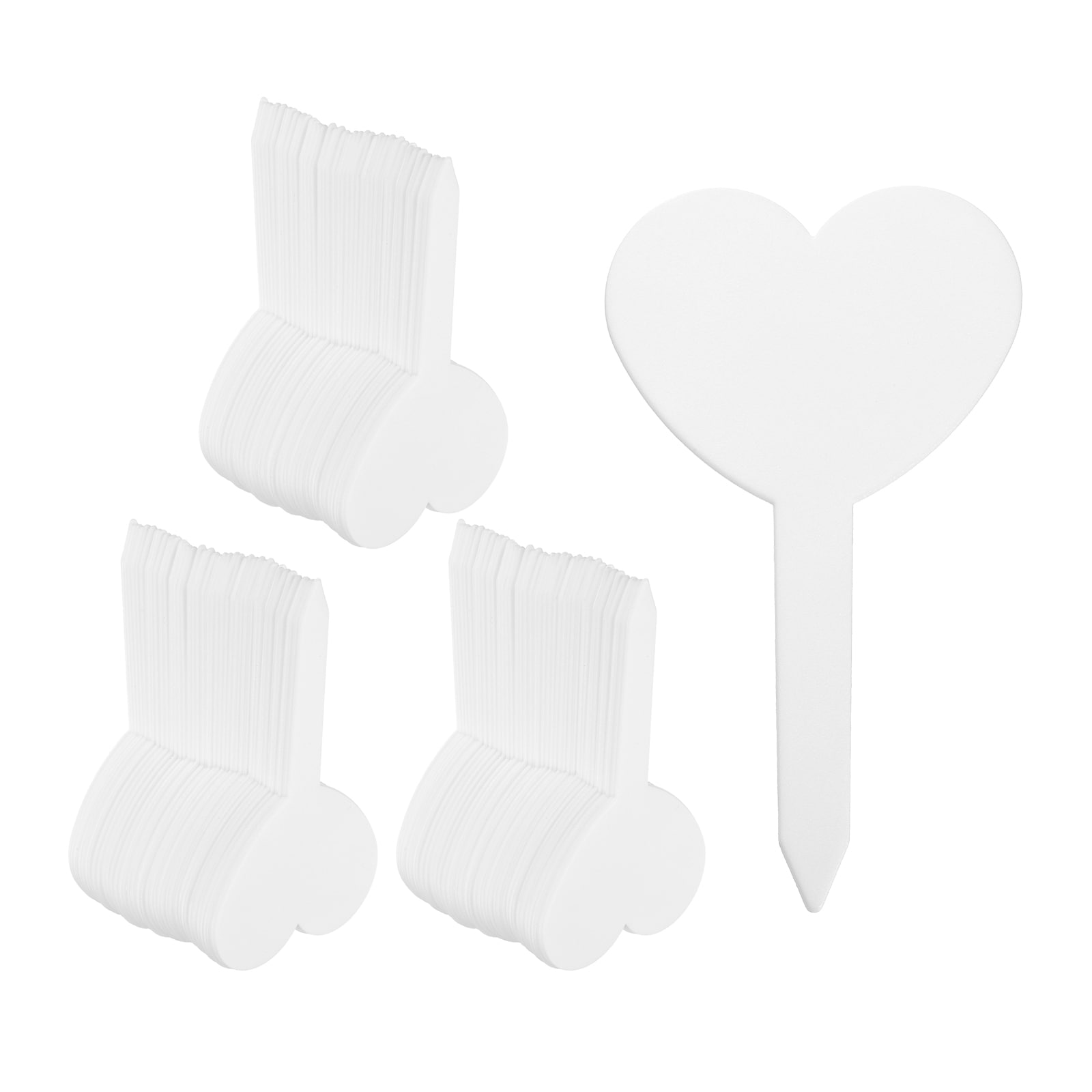 Harfington - 200pcs Plastic Plant Labels 3.26 x 1.97 Inch Reusable Waterproof Sun-Proof Garden Ta...