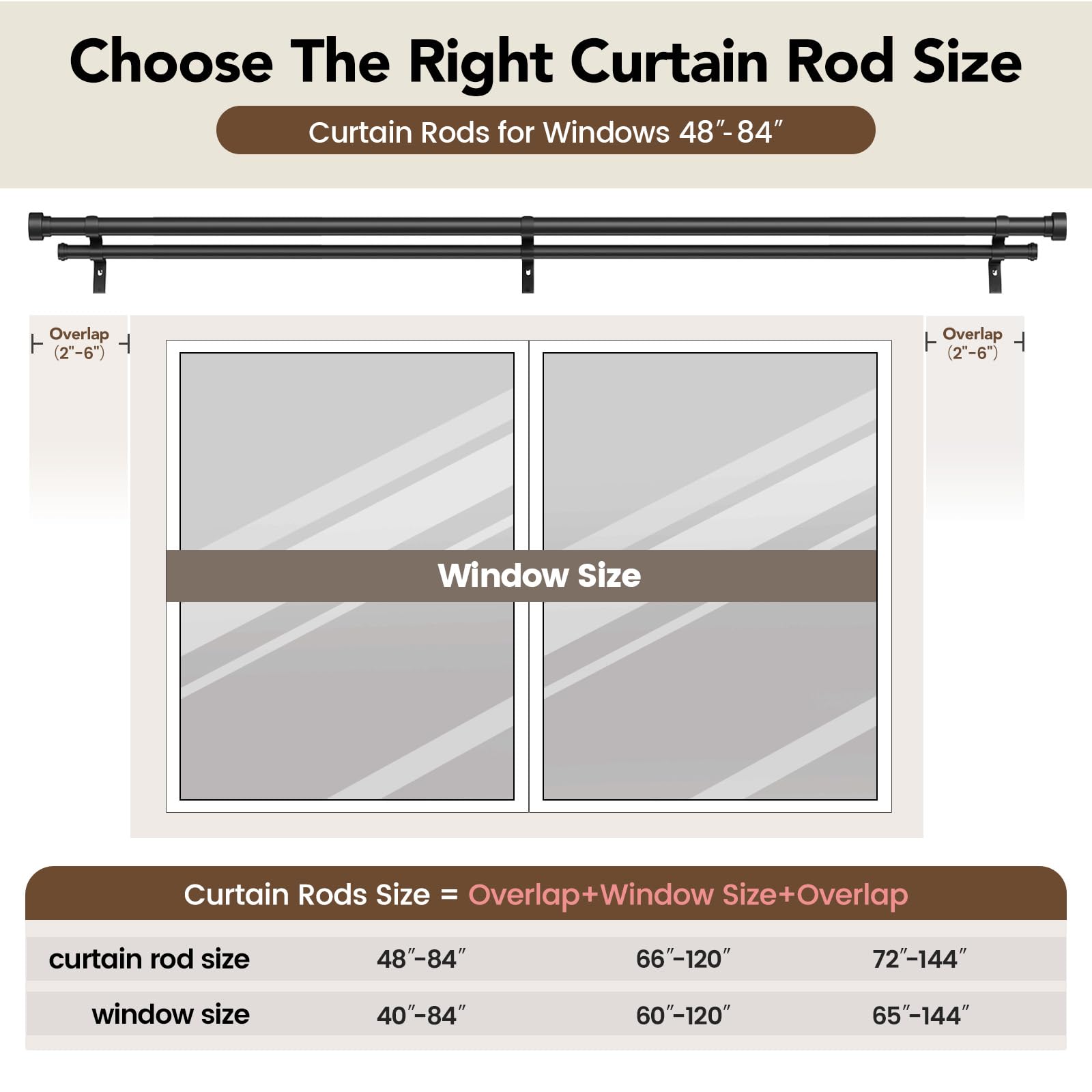 KIWDZFU LKI0820A080 Curtain-Rods - View #6