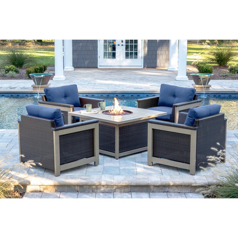 Hanover MNT5PCFPST-NVY Patio-Conversation-Sets - View #4