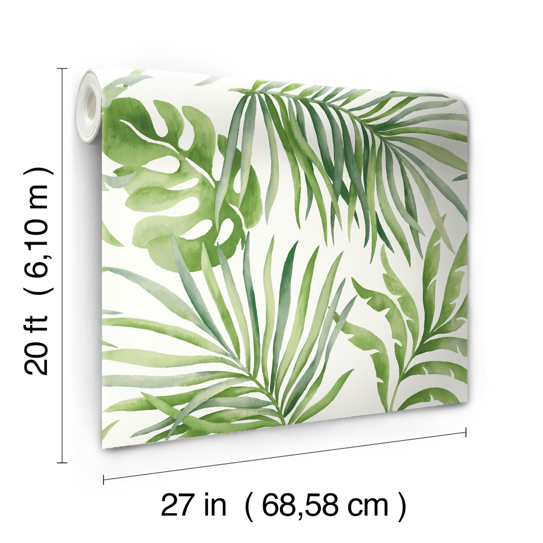 Candice Olson PSW1412RL 45-sq ft Green Non-woven Ivy/Vines Self-adhesive Peel and Stick Wallpaper