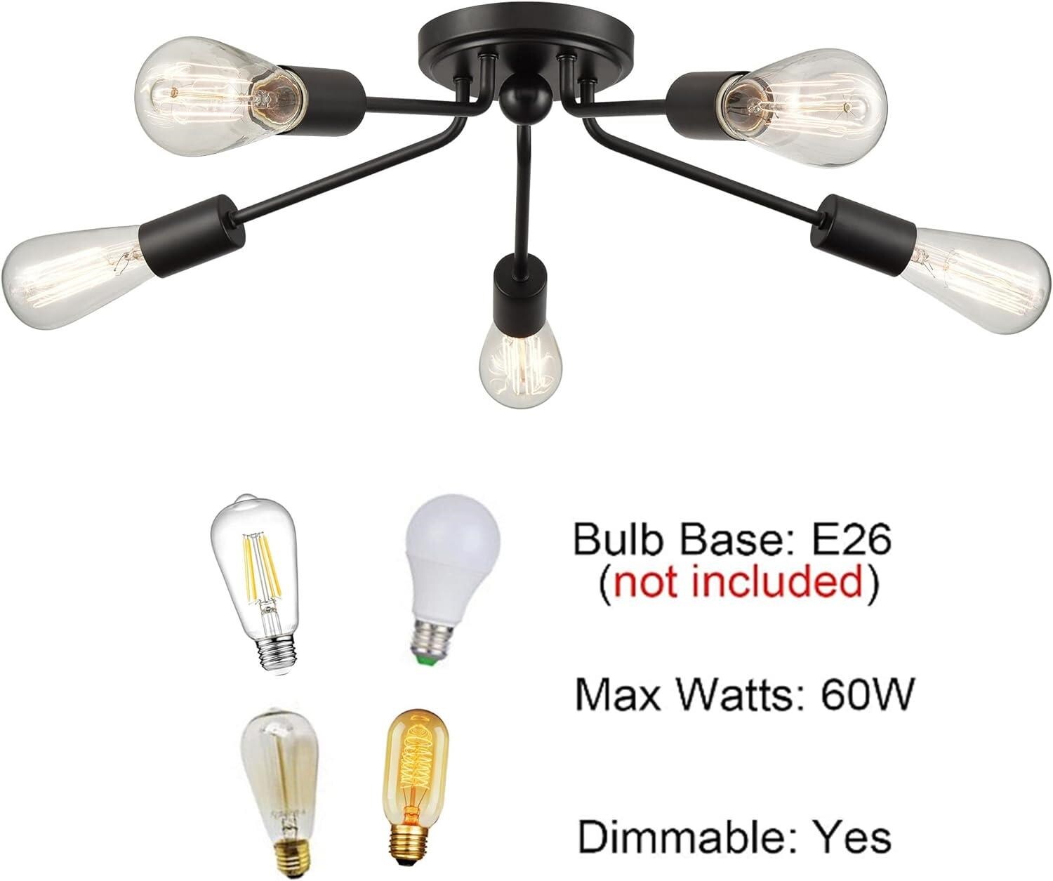Claxy HY-T7256-5CU-BK flushmounts - View #5