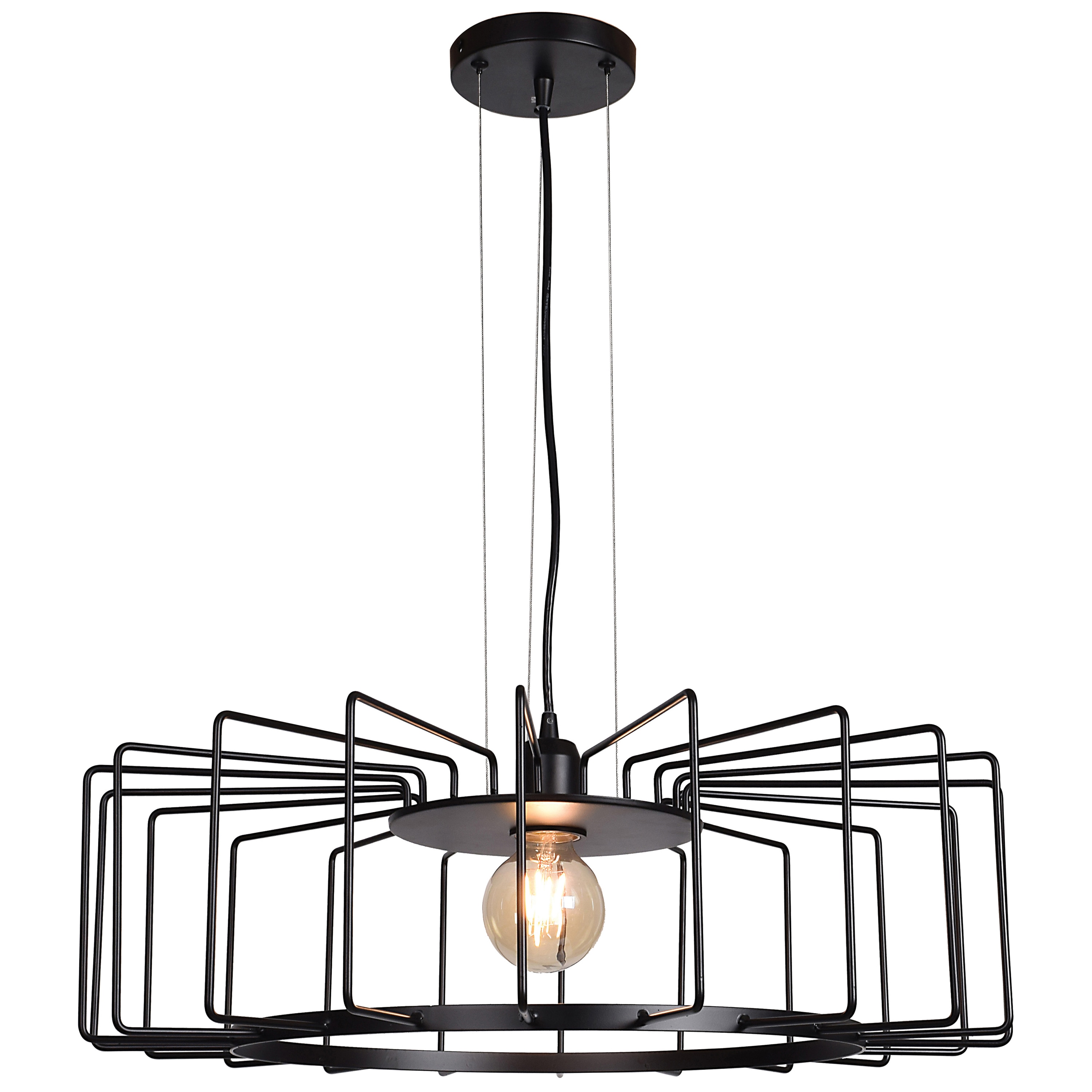 Access Lighting 23890LEDDLP-BL Wired Black Modern/contemporary Geometric Large Hanging Pendant light