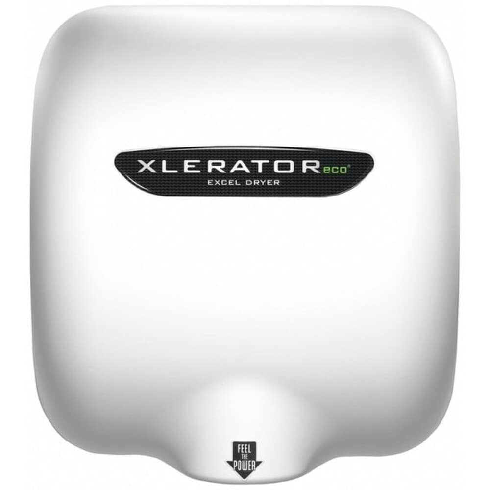 Excel Dryer Automatic Hand Dryer 10 sec Dry 68 to 77 208 to 277V AC White Smooth
