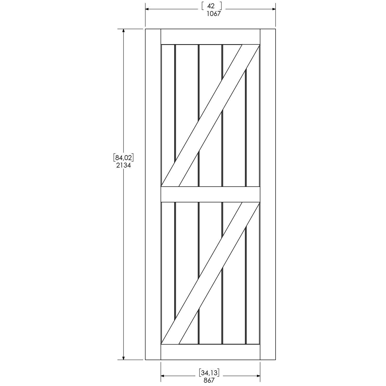 RELIABILT RDFCK-42-ECOM Barn-Doors - View #4