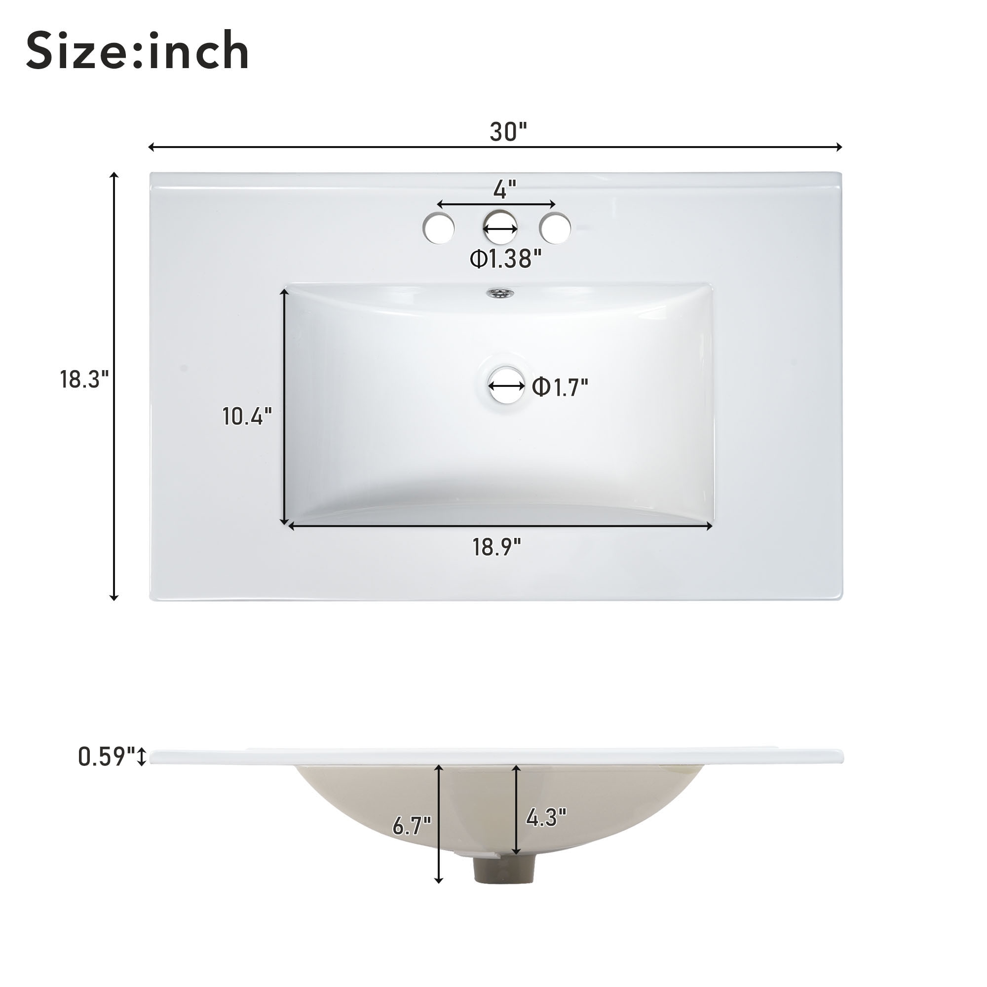 ES-DIY ESVWT30GP8 Bath-Vanity-Combo - View #8