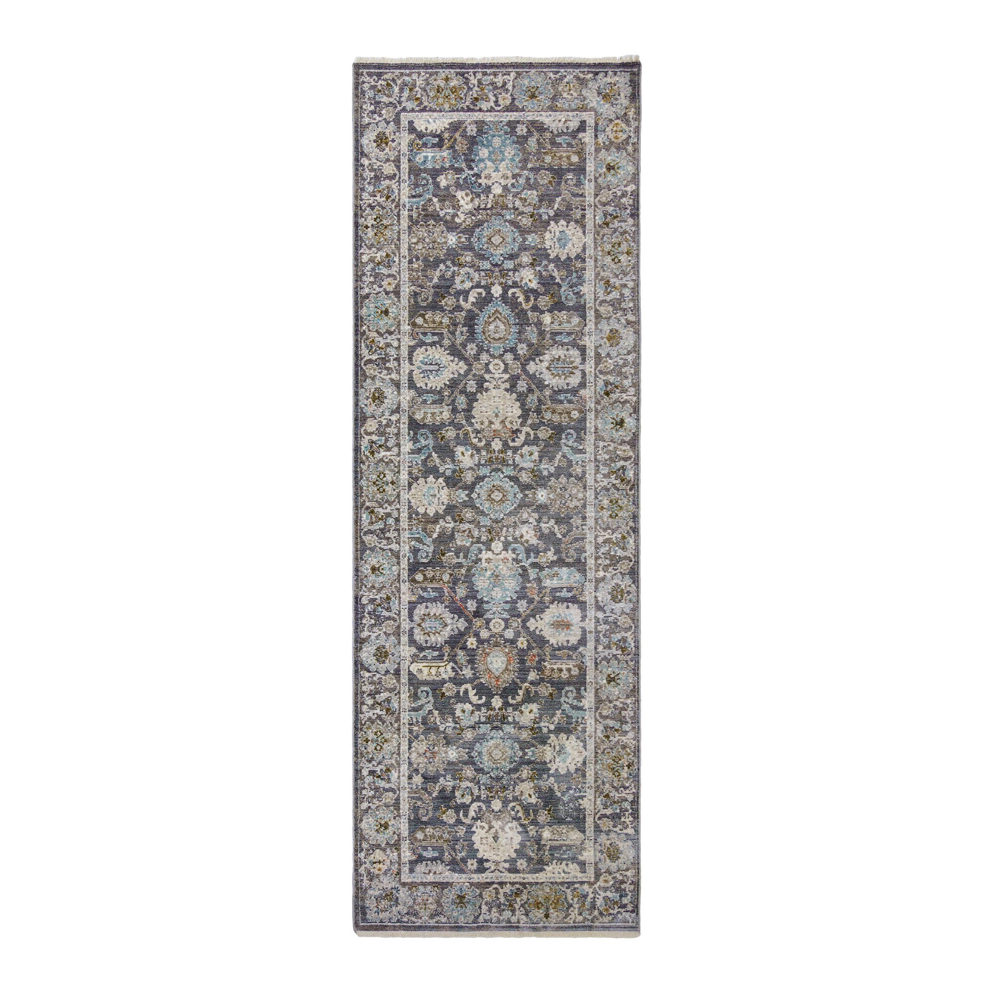 GERTMENIAN Asteria 3 X 8 (ft) Gray Indoor Border Area Rug at Lowes.com