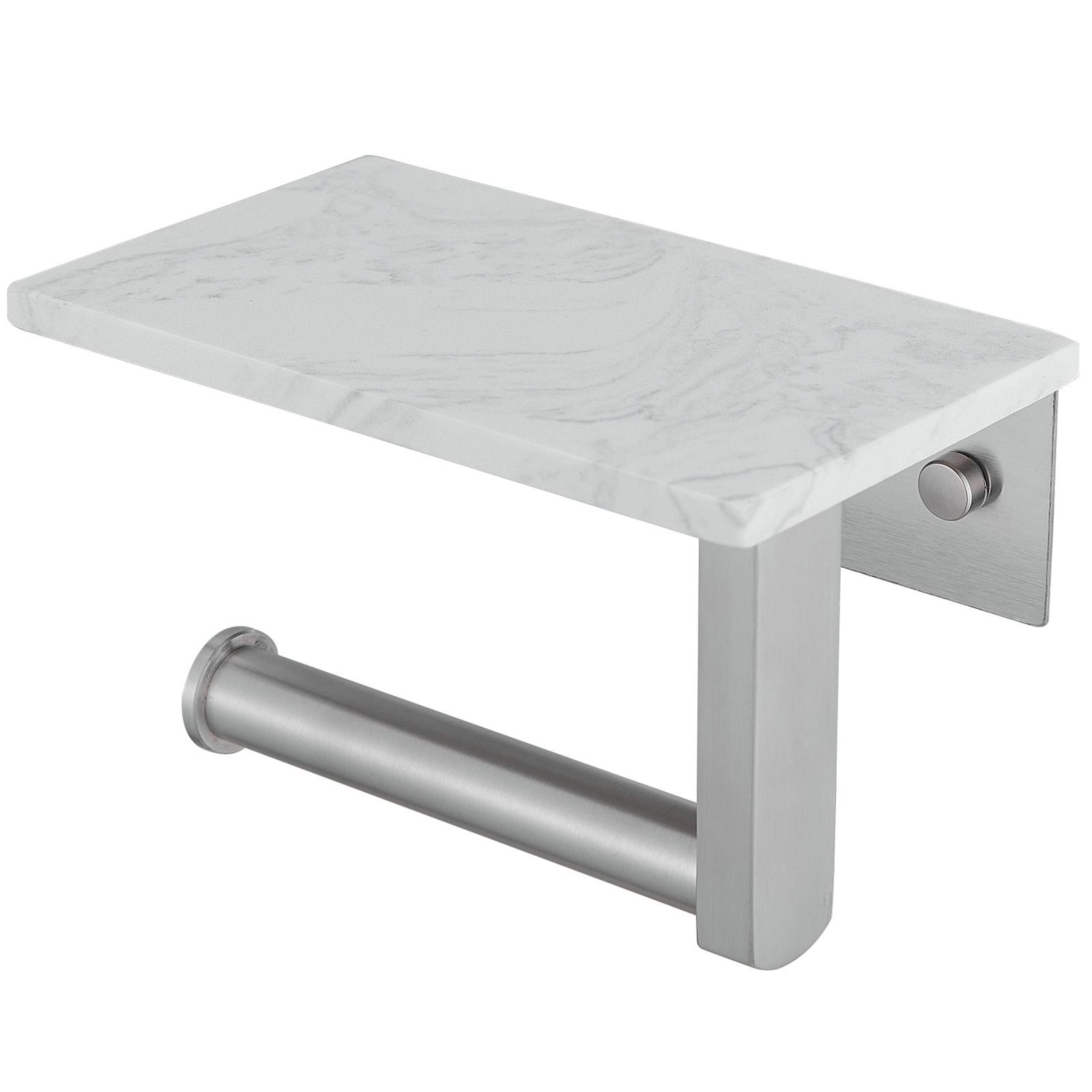 WIZ INJL-001 Brushed Nickel Wall mount Single post Toilet Paper Holder 1 -Rolls