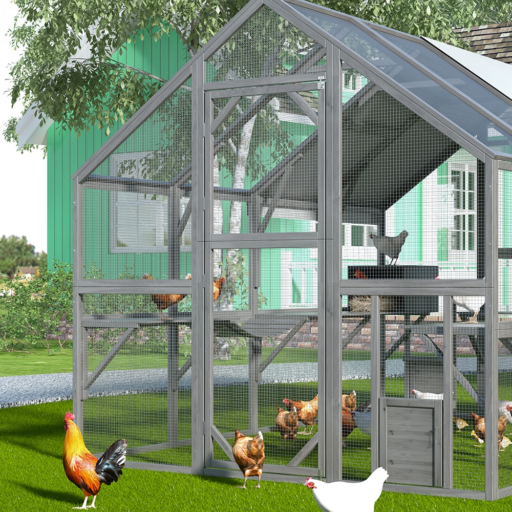 Homsee C-KF150158-05-AB Chicken-Coops-Rabbit-Hutches - View #14