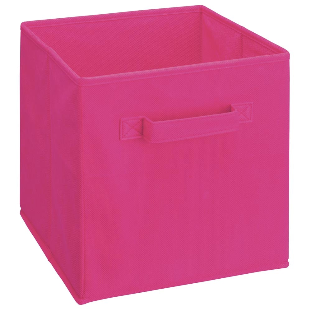 ClosetMaid 869800 Cubeicals ( 10.5-in W x 11-in H x 10.5-in D ) Traditional Fuchsia Fabric Collapsible Bin