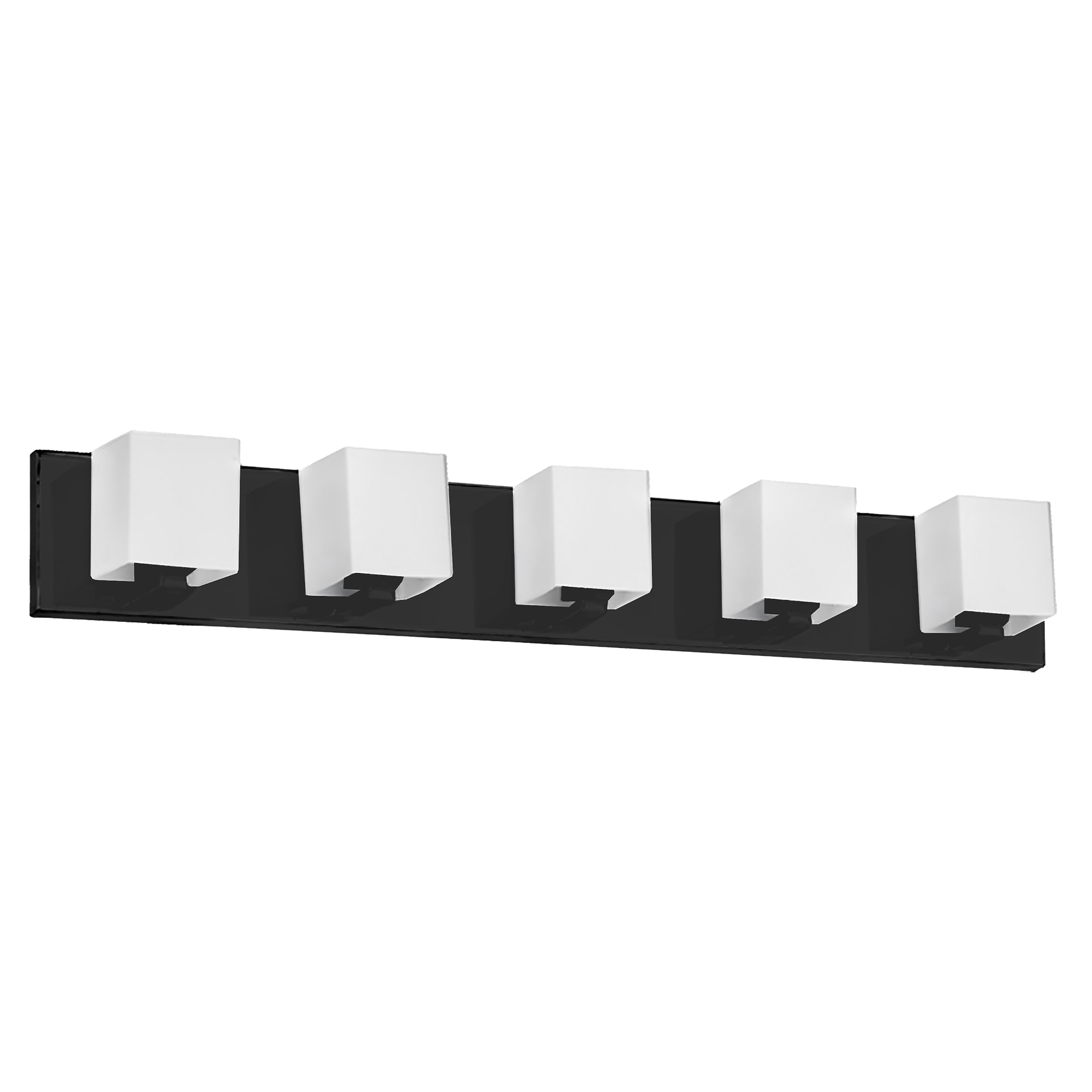 Dainolite V1230-5W-MB Verona 29.5-in 5 -Light Matte Black Modern/contemporary Vanity light