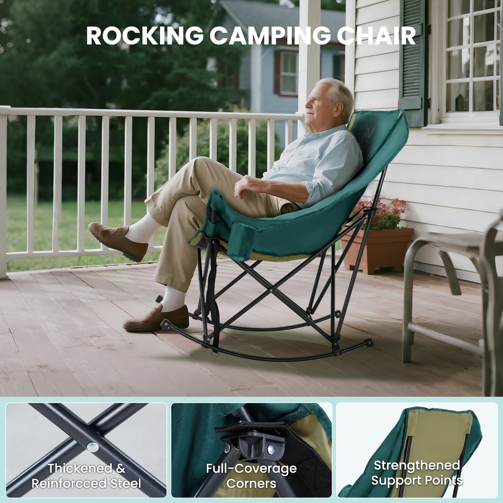 DOCRED ROCKC-GREEN-LS02 Beach-Camping-Chairs - View #7