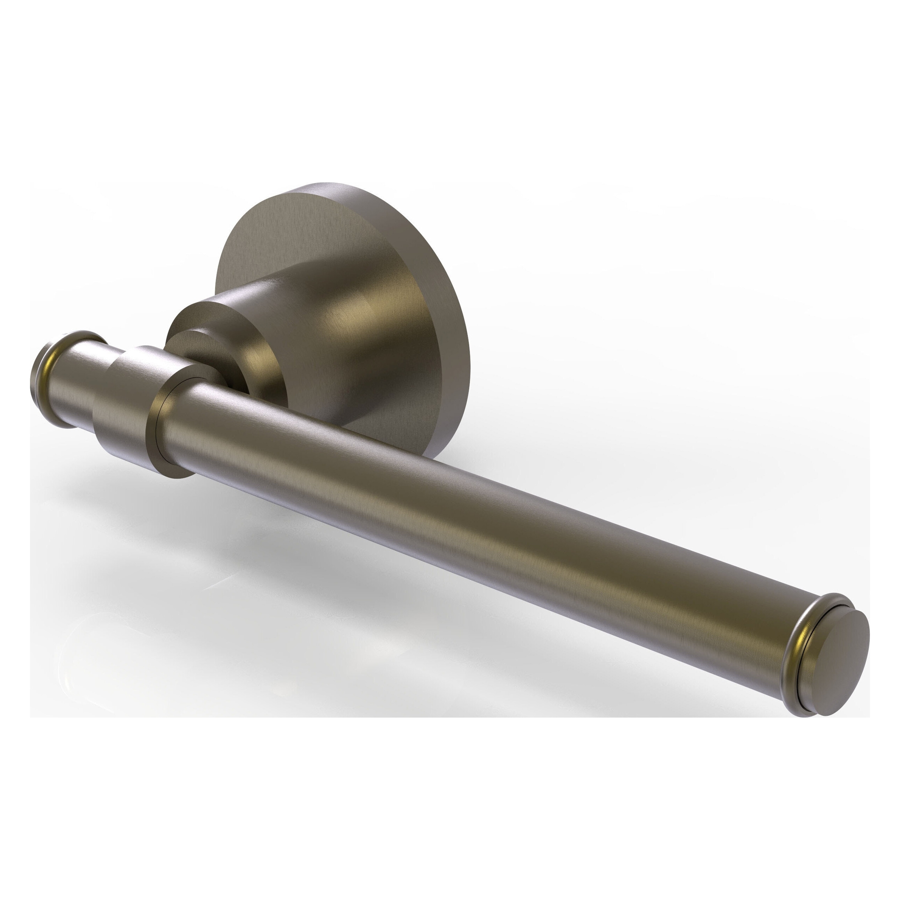 Allied Brass WS-24E-ABR Washington Square Antique Brass Wall mount Single post Toilet Paper Holder 1 -Rolls with Storage