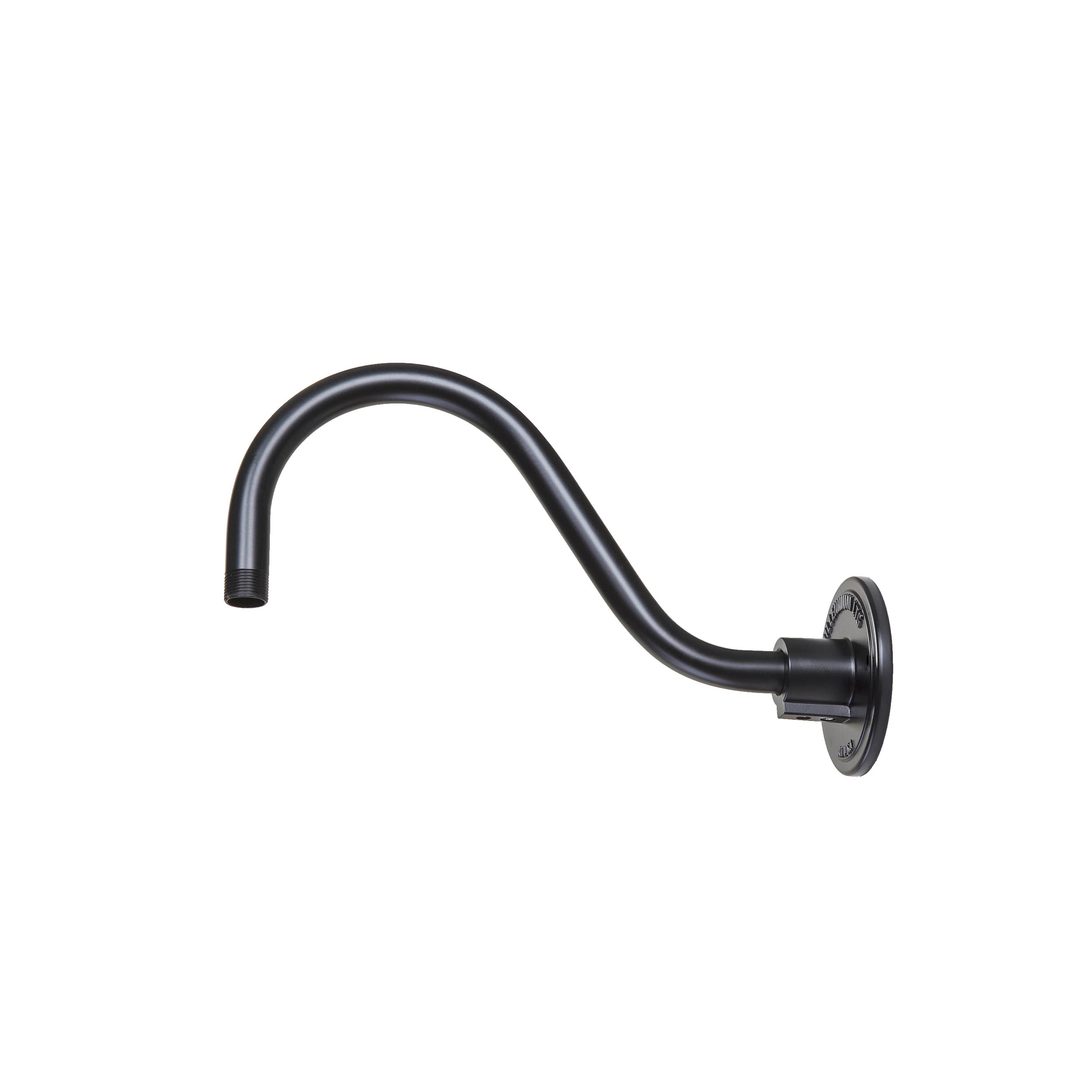 Millennium Lighting RGN15-SB R Series Satin Black Outdoor Gooseneck Pendant Stem Light Kit