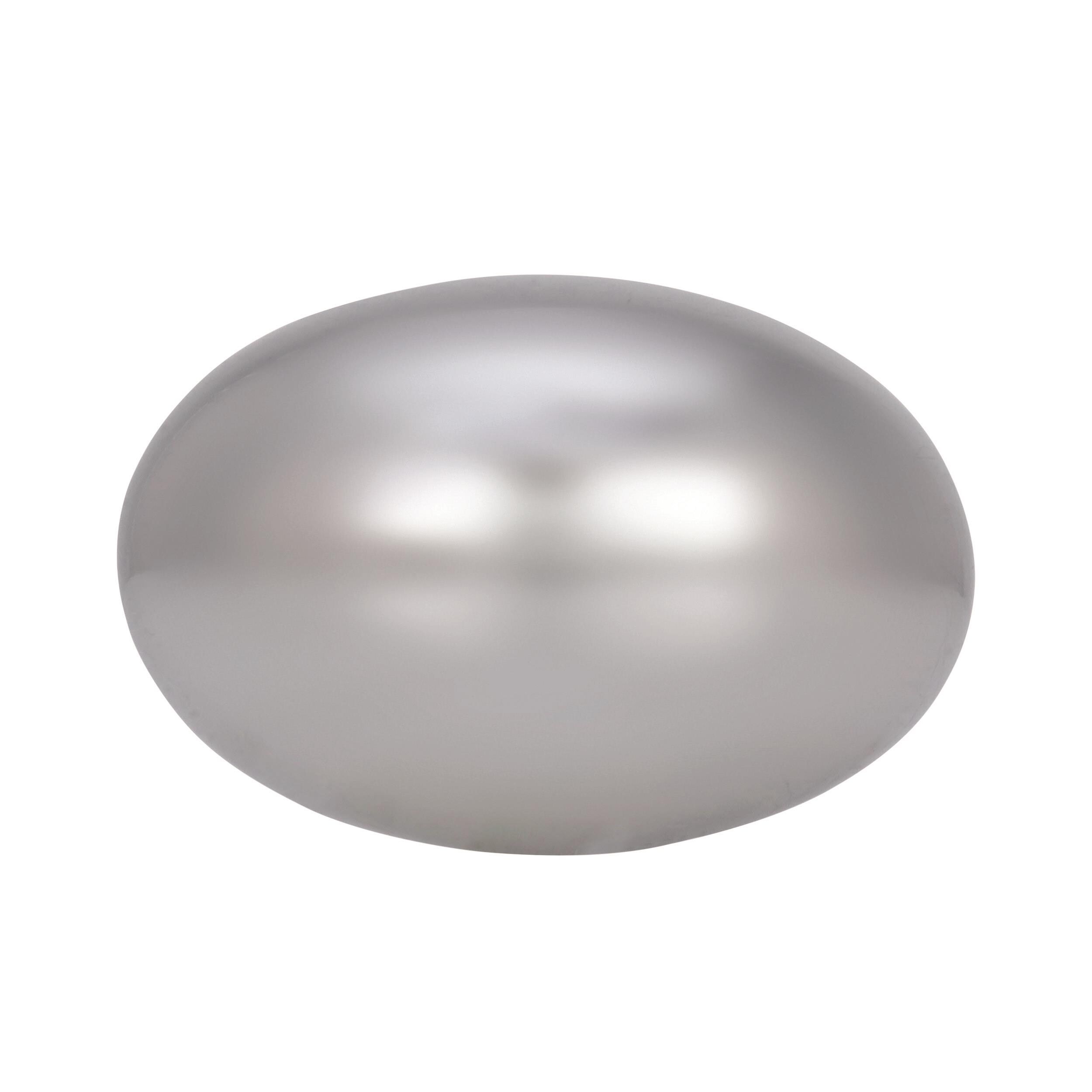 Polished Chrome Oval Cabinet Knob with Mounting Hardware