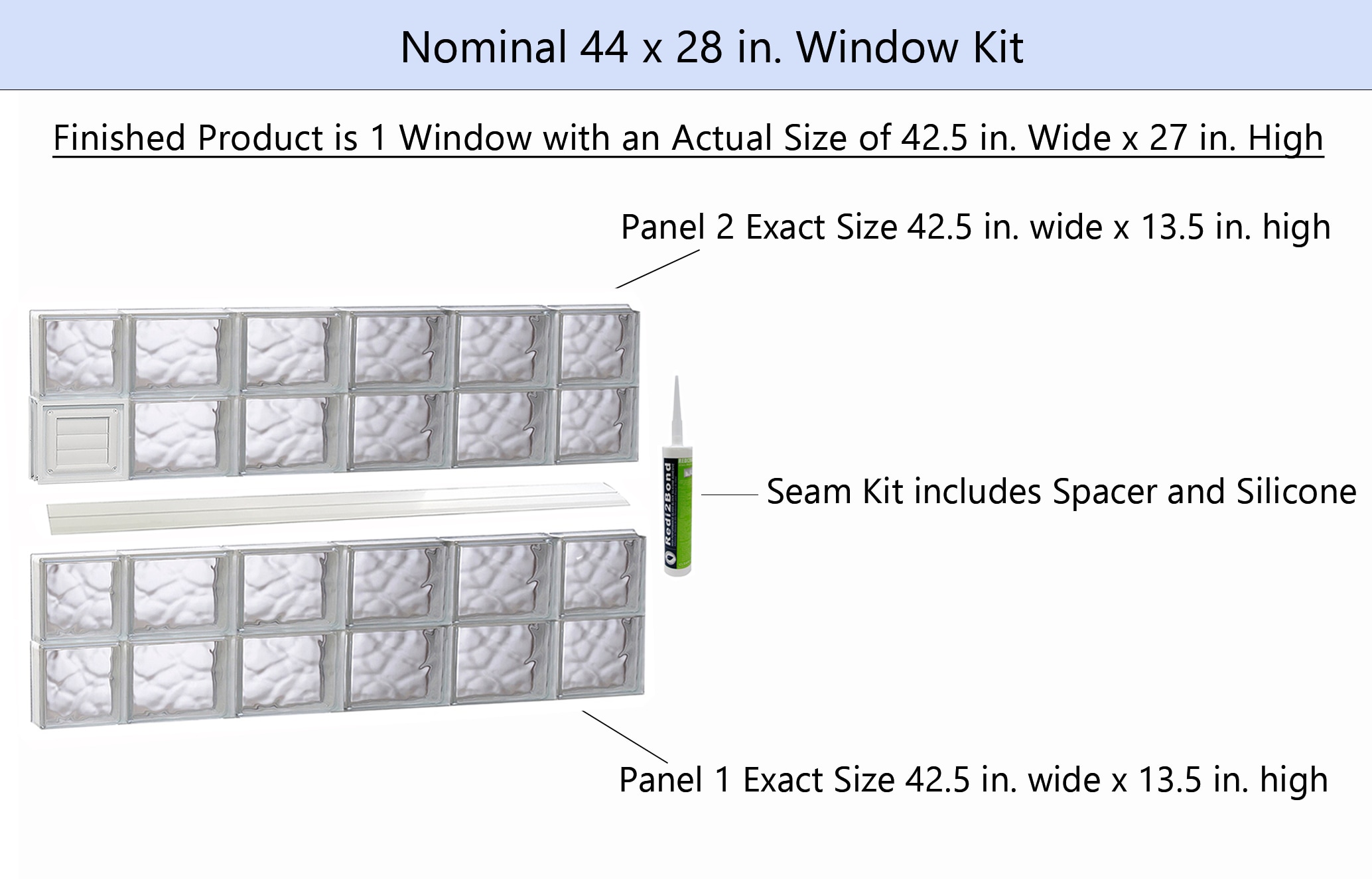 REDI2SET D4428DC Glass-Block-Windows - View #2