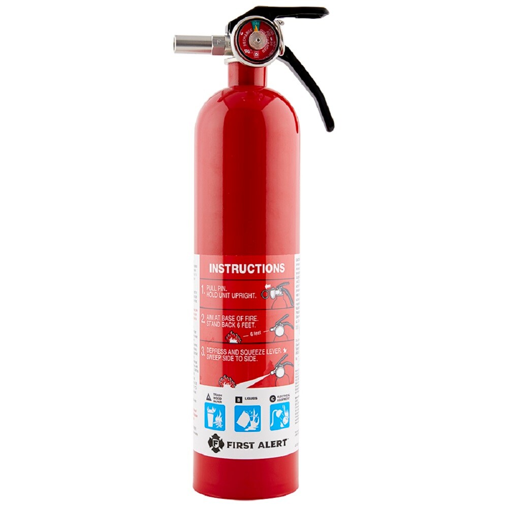 FIRST ALERT HOME1 Rechargeable Home Fire Extinguisher Red 