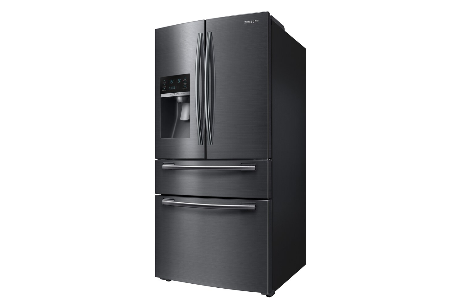 Samsung SARECTRHWODW323 5 Piece Kitchen Appliances Package with French Door  Refrigerator and Dishwasher in Black Stainless Steel