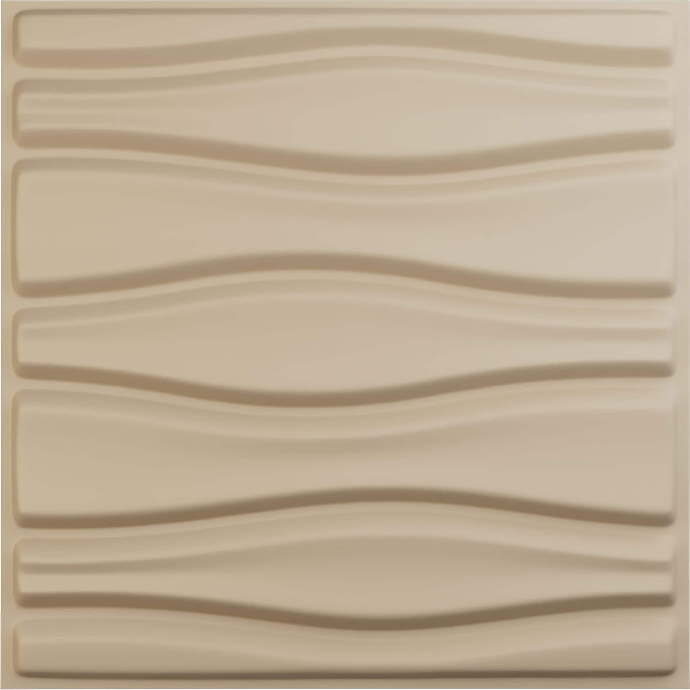 Ekena Millwork WP20X20ATGBE 19-5/8-in x 19-5/8-in Embossed Paintable/Stainable Brown/Tan PVC Abstract Wall Panel ( 2.67-sq ft )