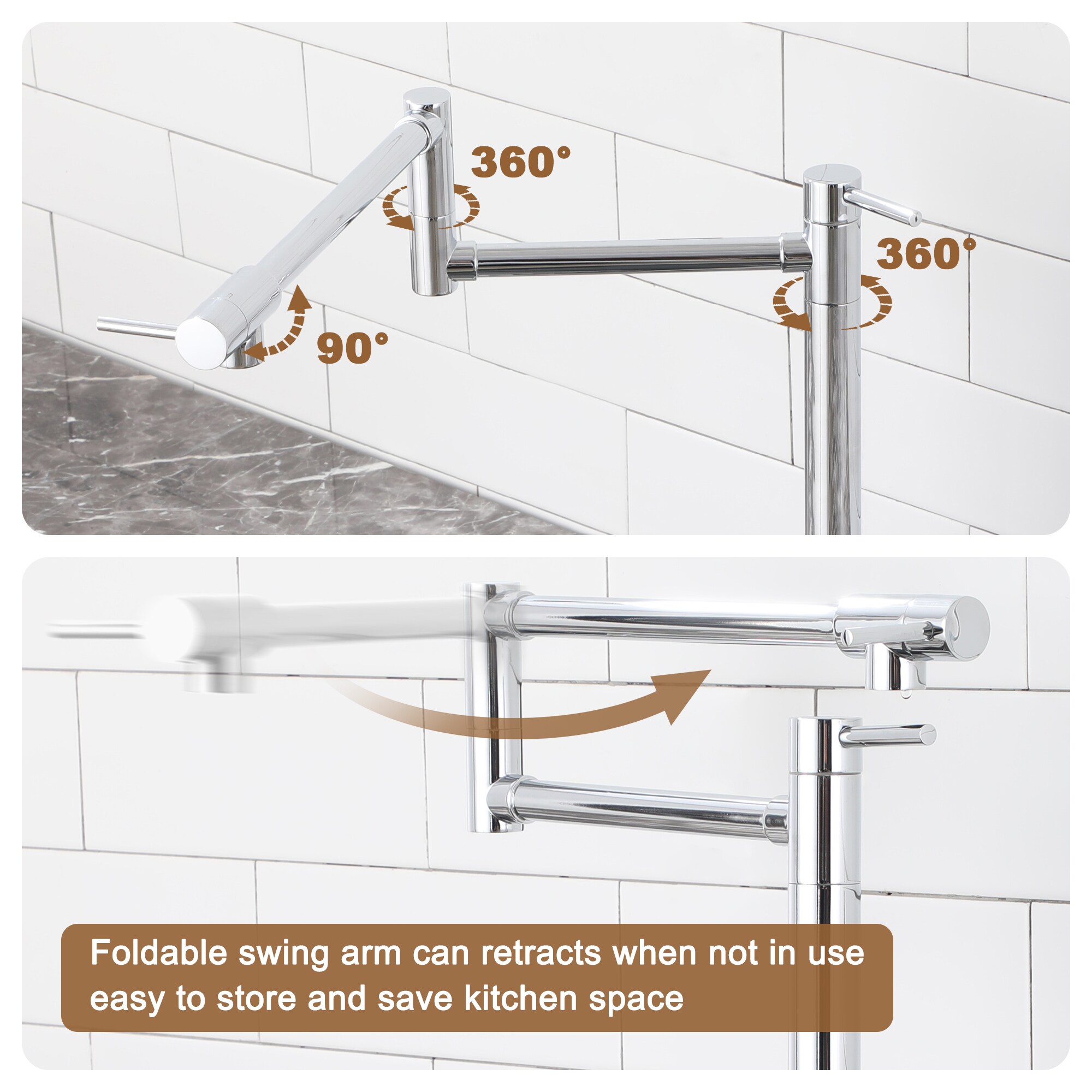 CASAINC KCLT0027-CP Kitchen-Faucets - View #9