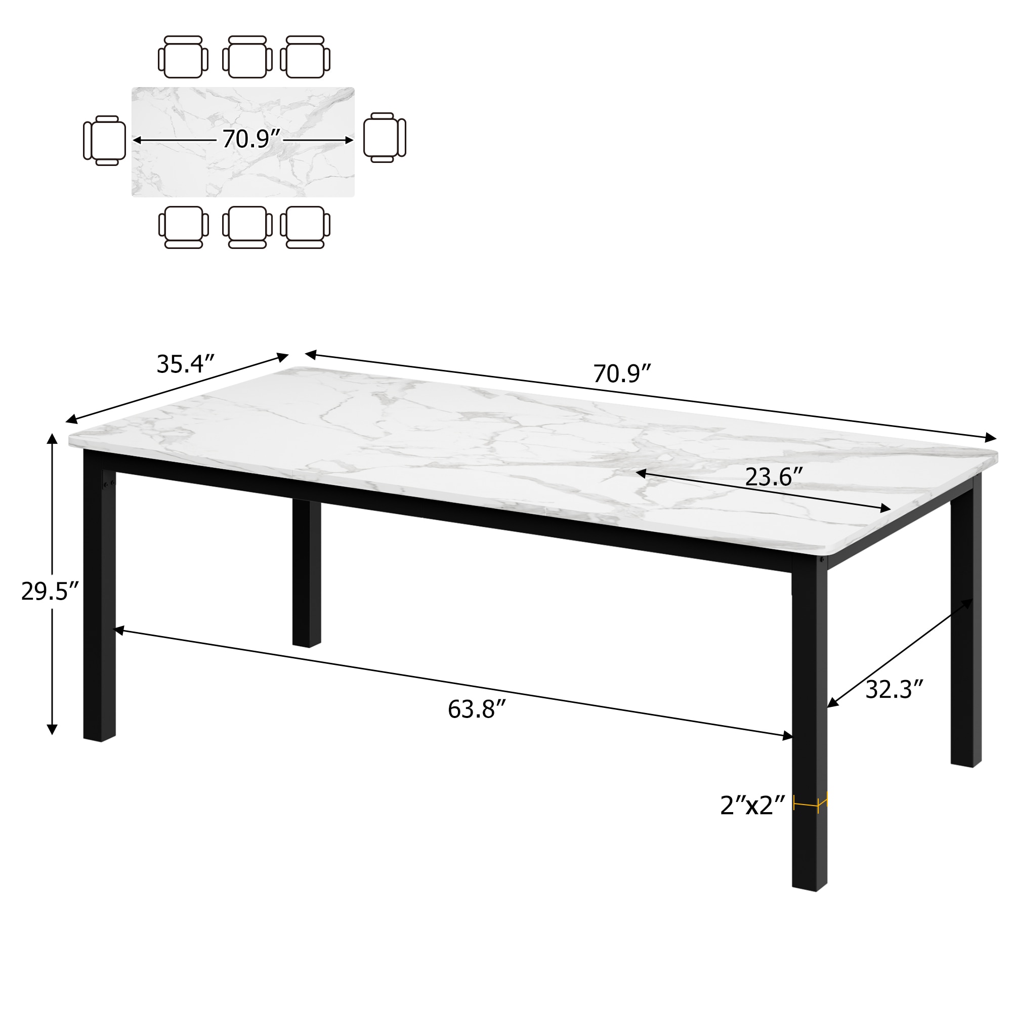 GarveeLife LY260811A11 Dining-Tables - View #4