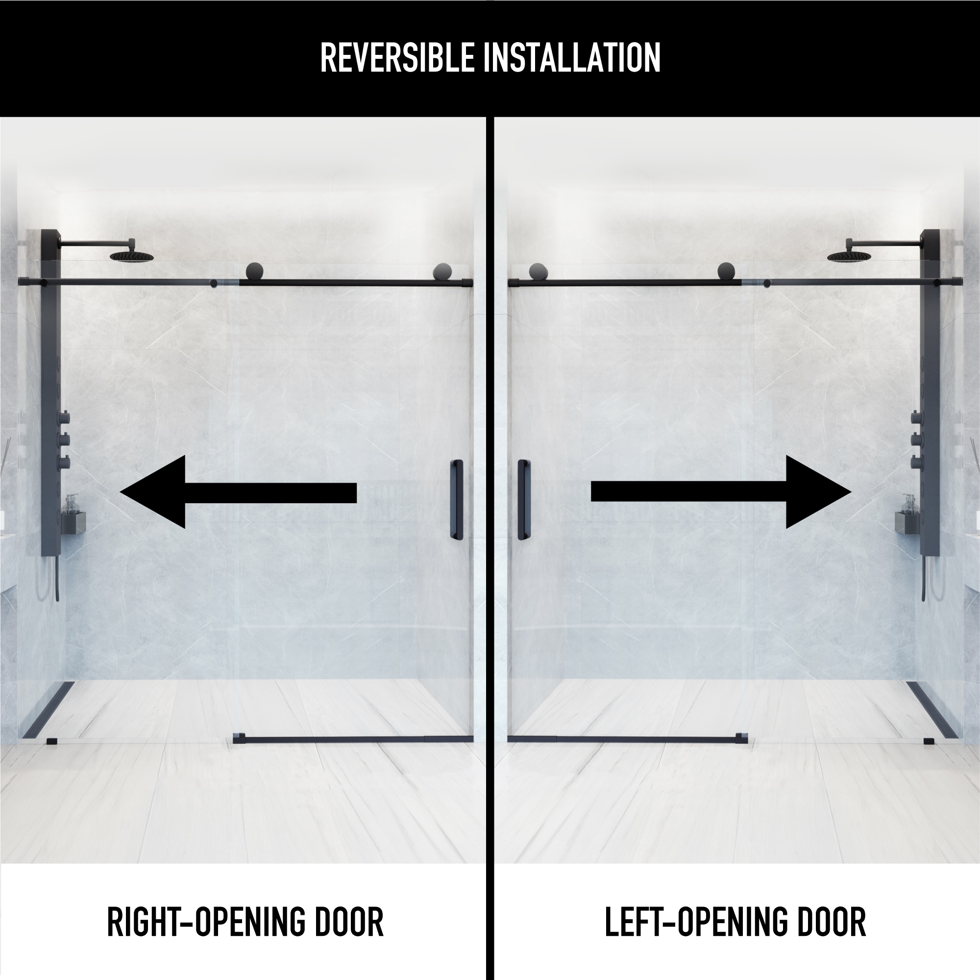 VIGO VG6041MBCLSC6076 Shower-Doors - View #3