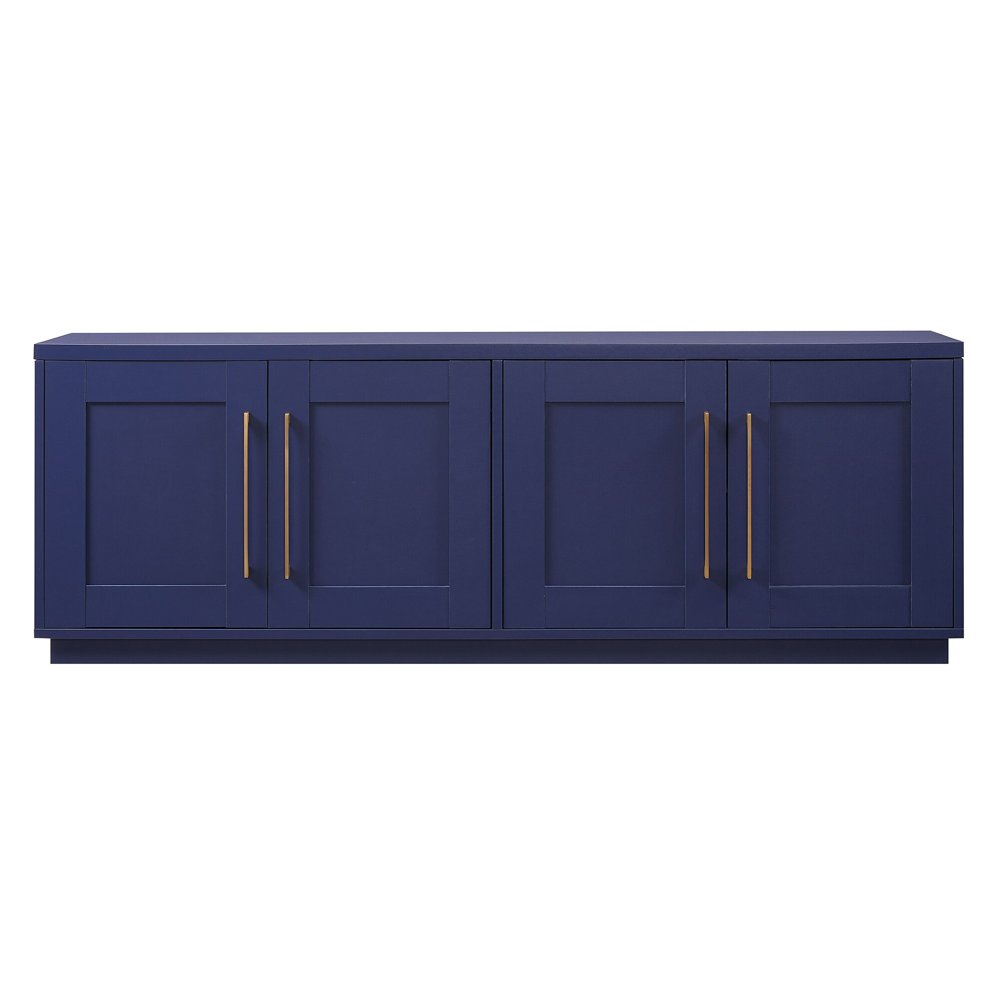 Hailey Home Tillman Transitional Dark Blue Tv Stand