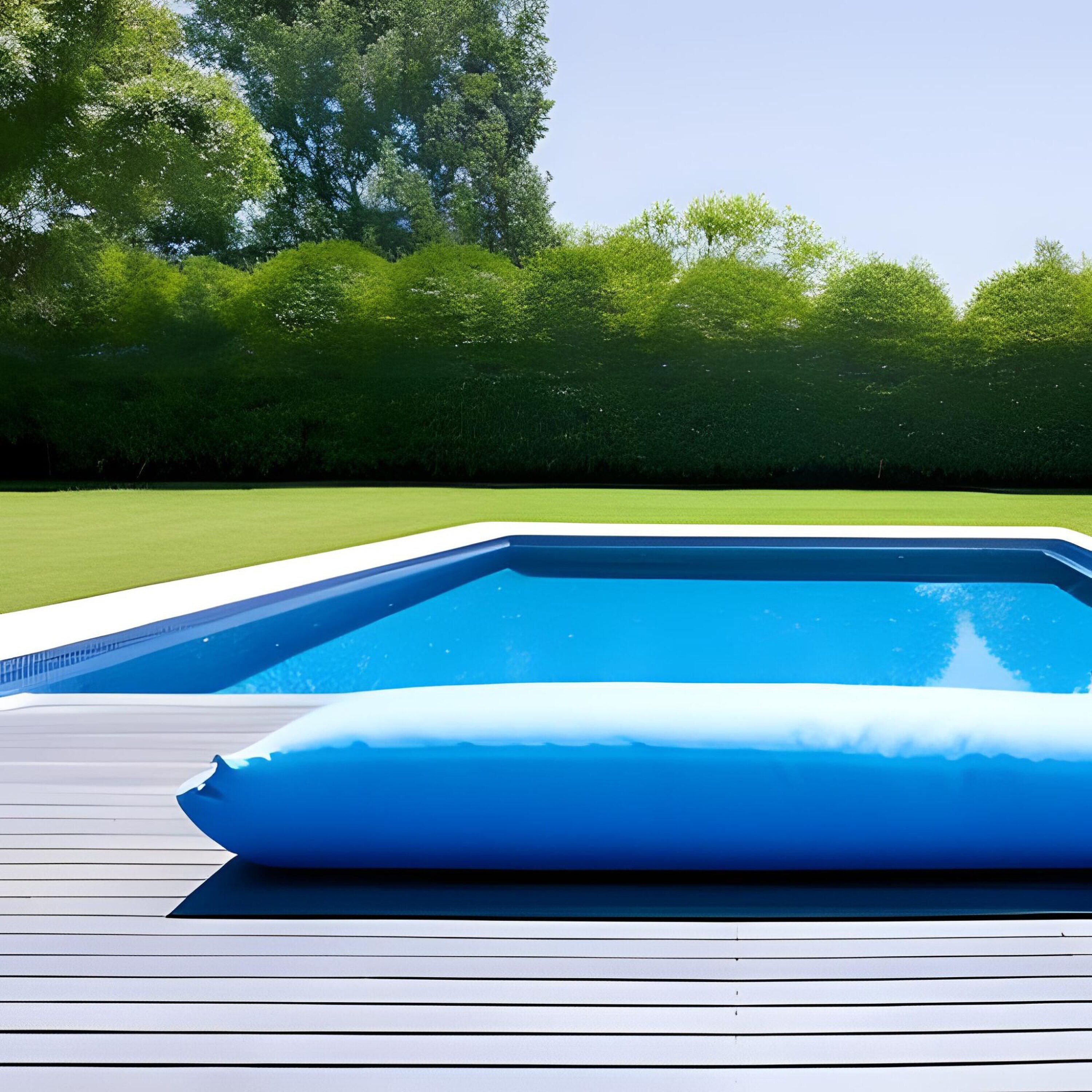 Air pillow clearance for inground pool