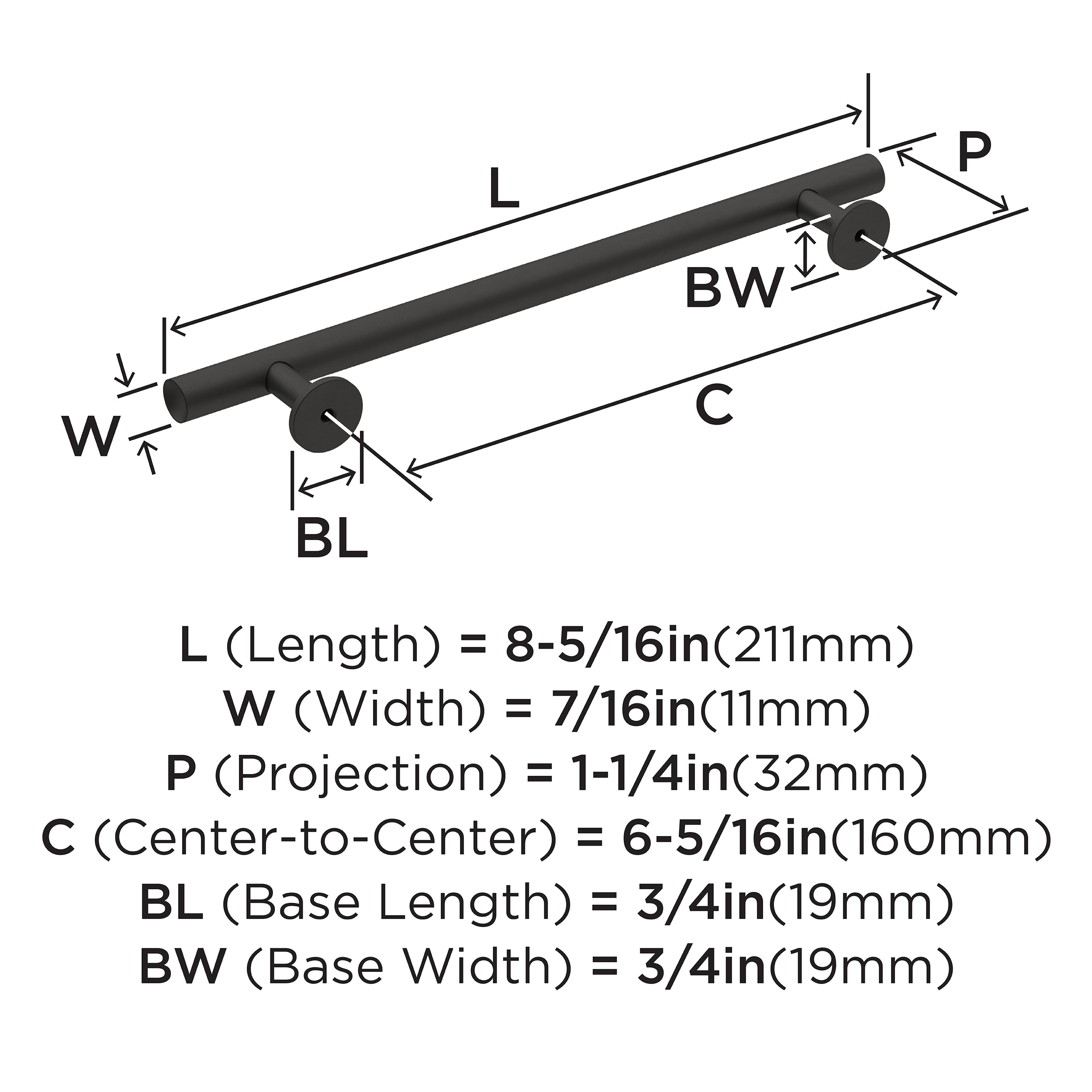 Amerock BP36867FB Cabinet-Pulls - View #4